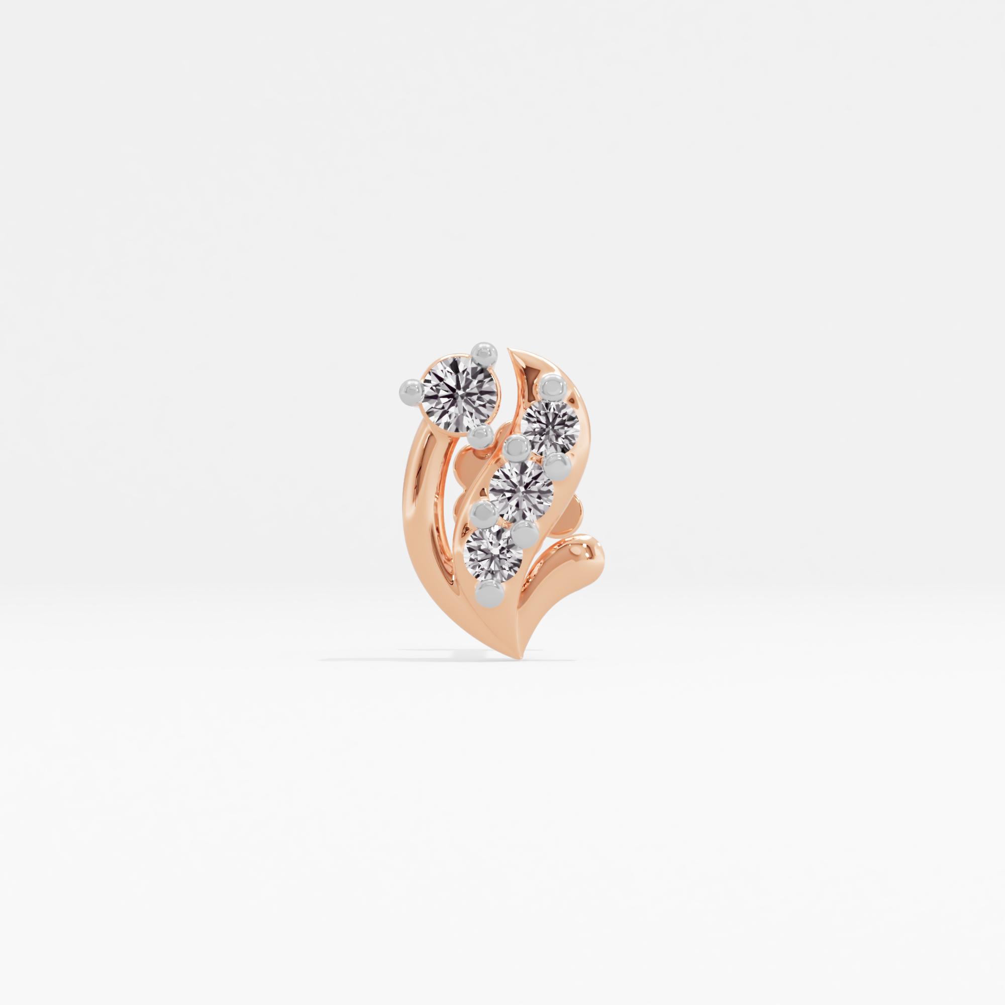 Evermore Glimmer Solitaire Nose Pin