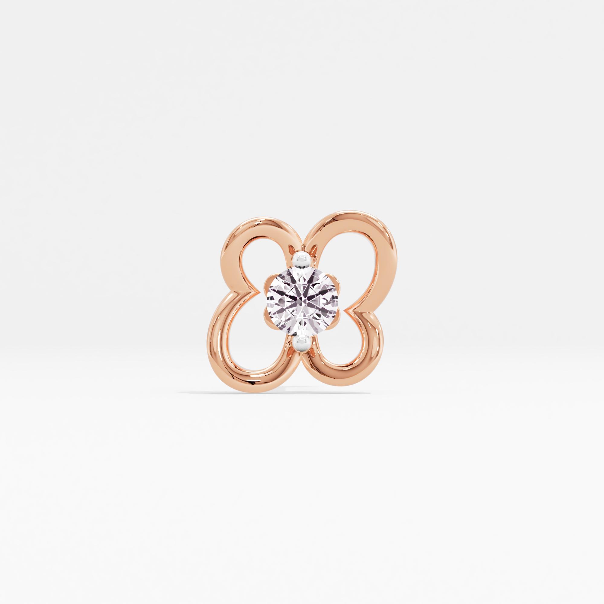 Whimsical Lure Solitaire Nose Pin