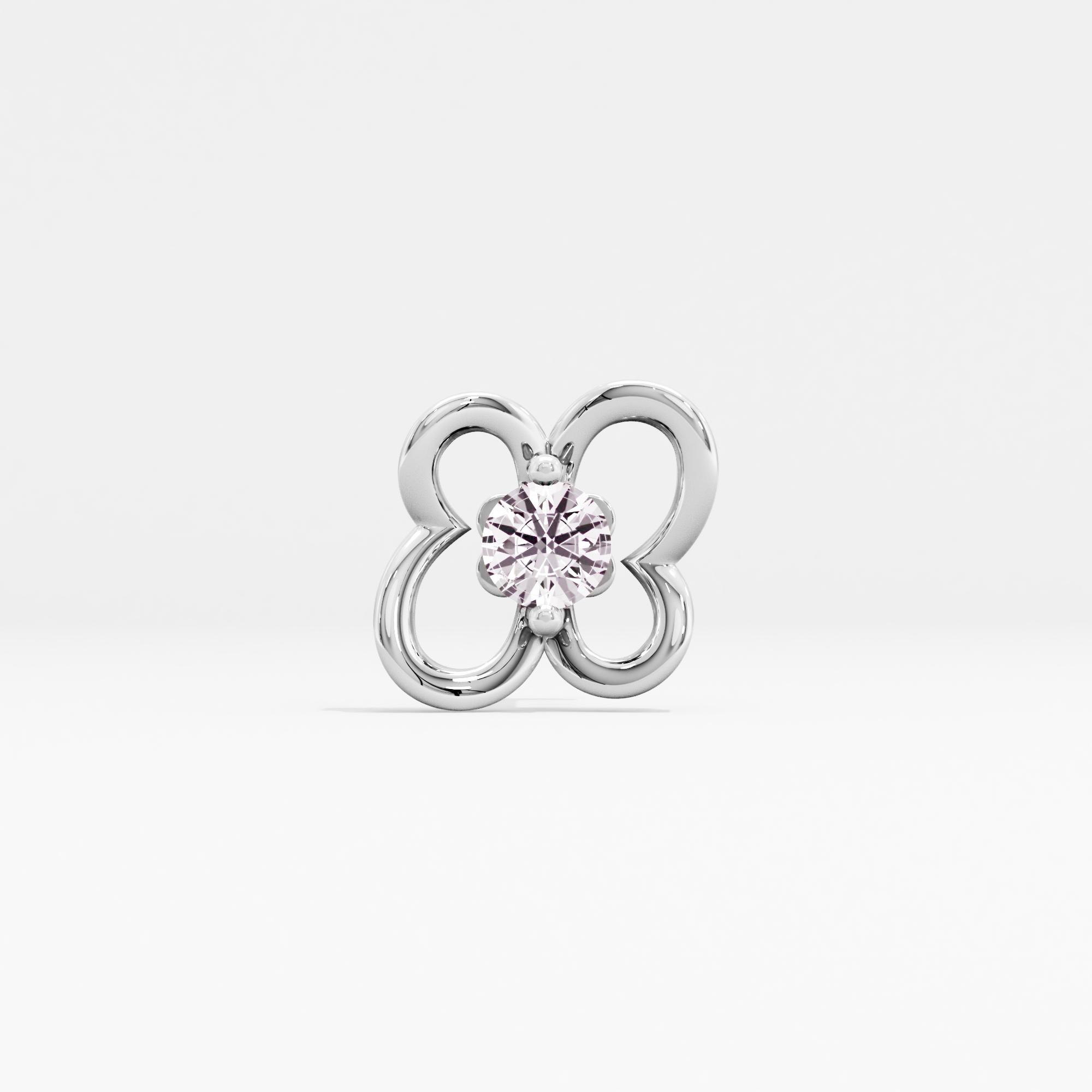 Whimsical Lure Solitaire Nose Pin