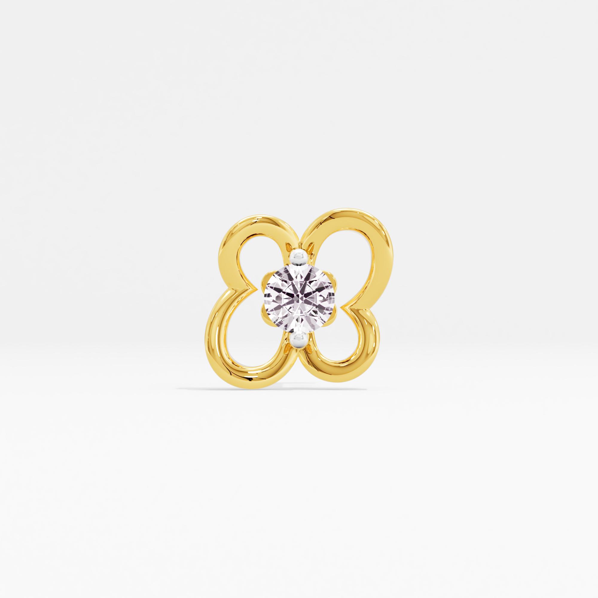 Whimsical Lure Solitaire Nose Pin