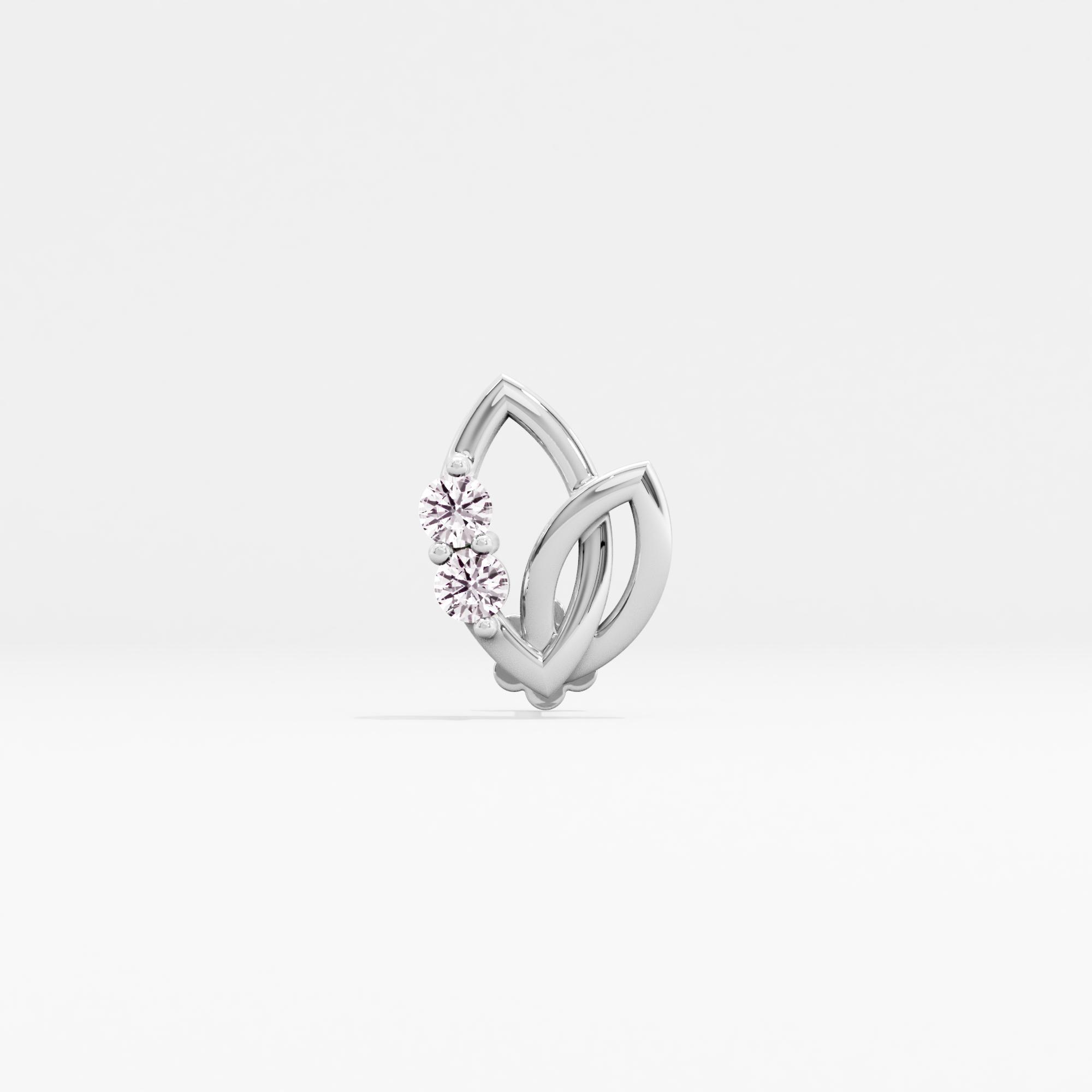 Beauty's Emblem 2 Stone Nose Pin