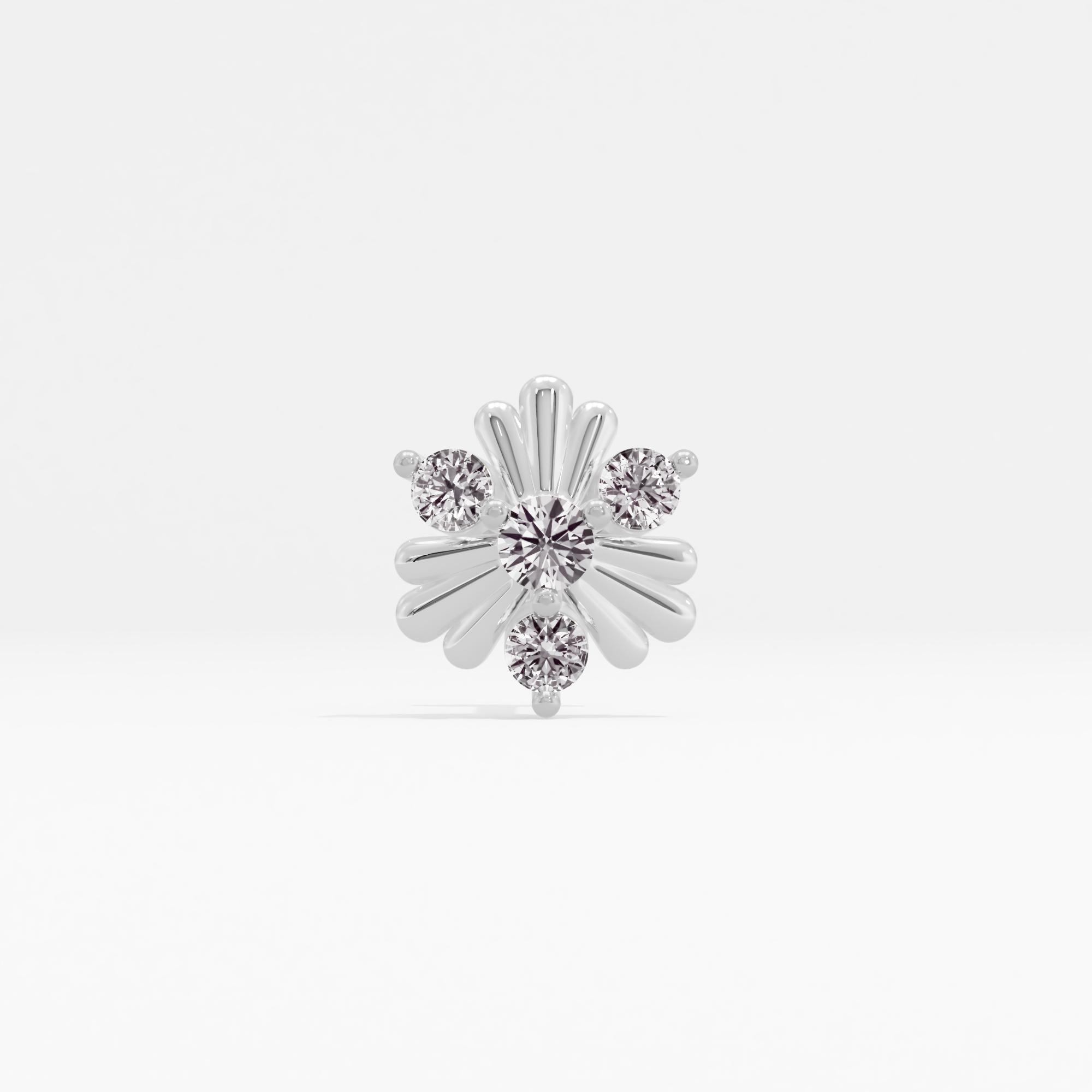 Striking Harmony Solitaire Nose Pin