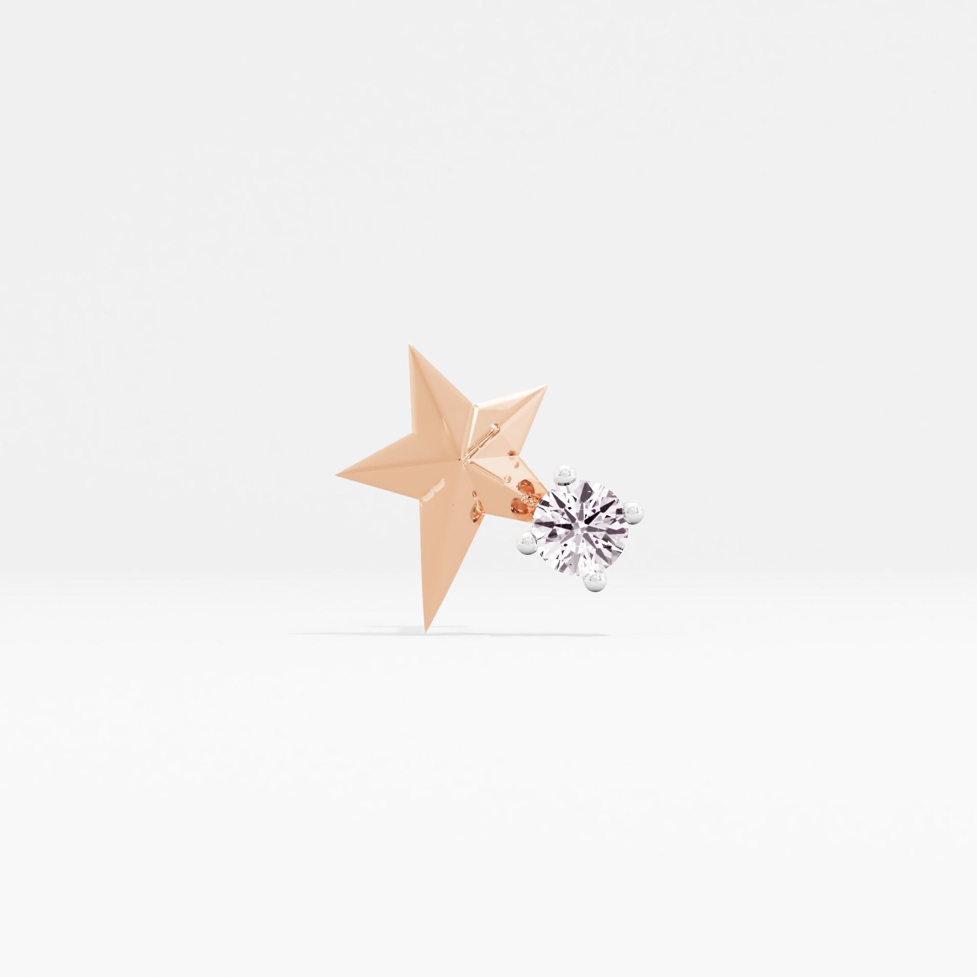 Fanciful Splendor Solitaire Nose Pin