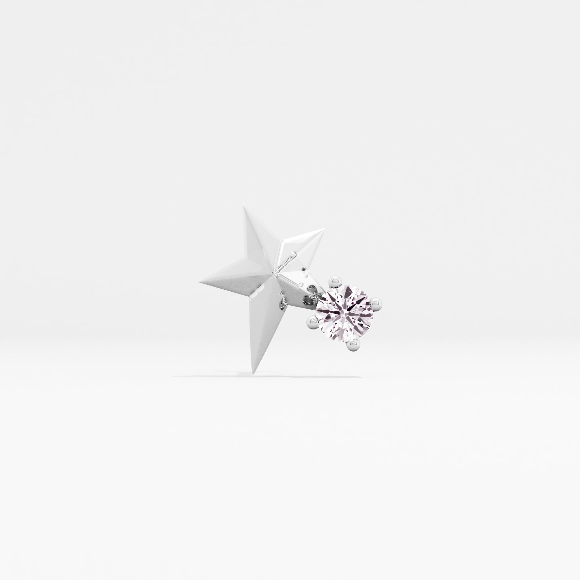 Fanciful Splendor Solitaire Nose Pin