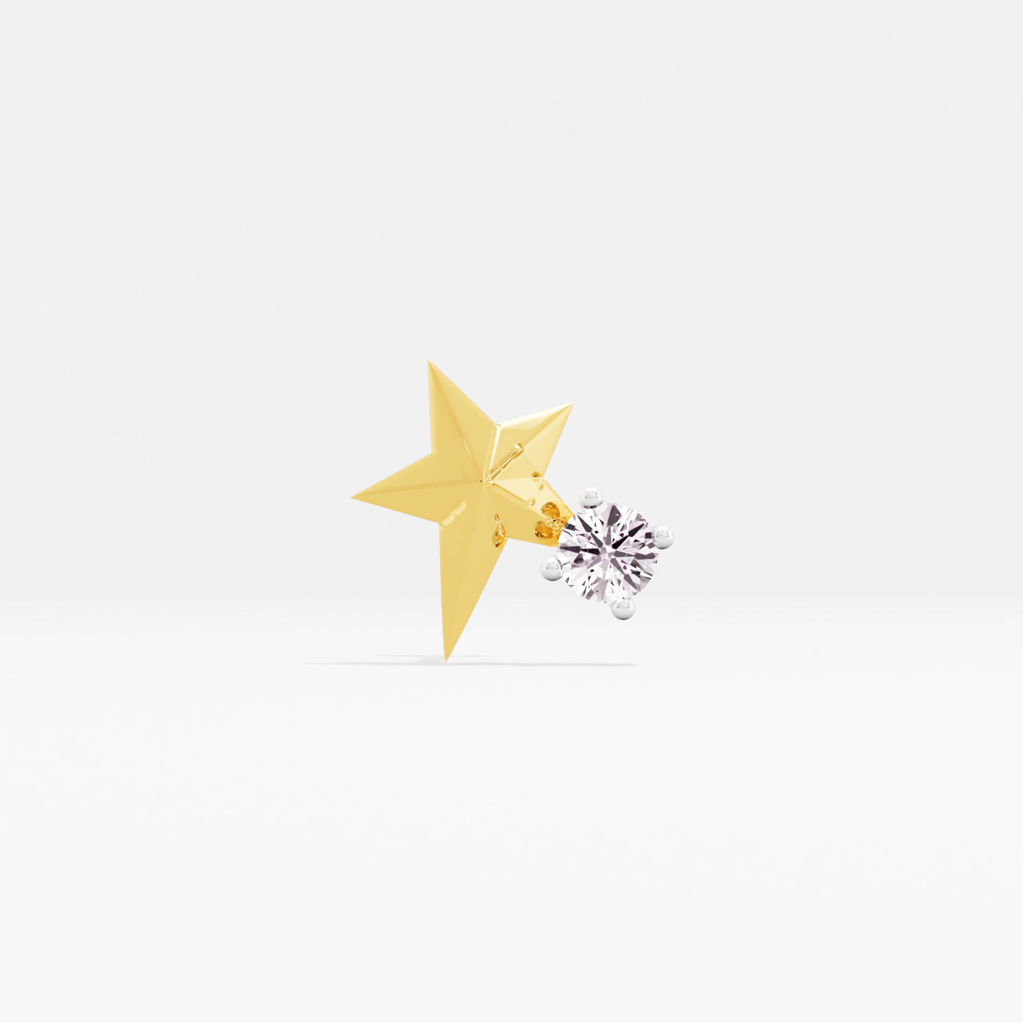 Fanciful Splendor Solitaire Nose Pin