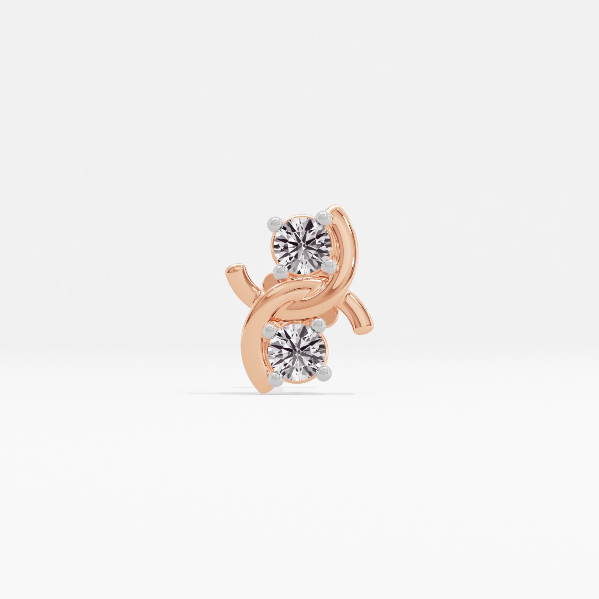 Model Essential 2 Stone Nose Pin