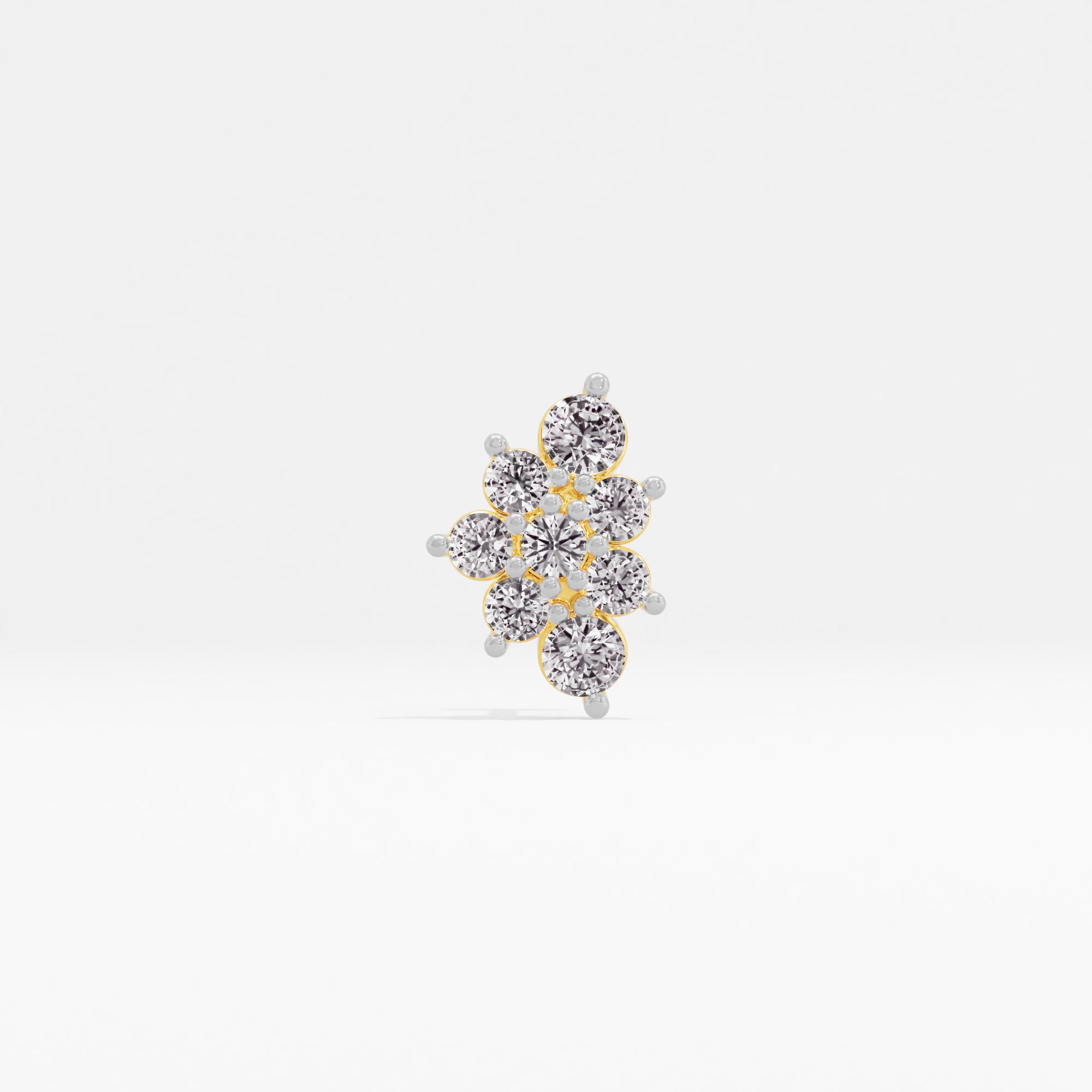 Bold Aesthetic Cluster Nose Pin