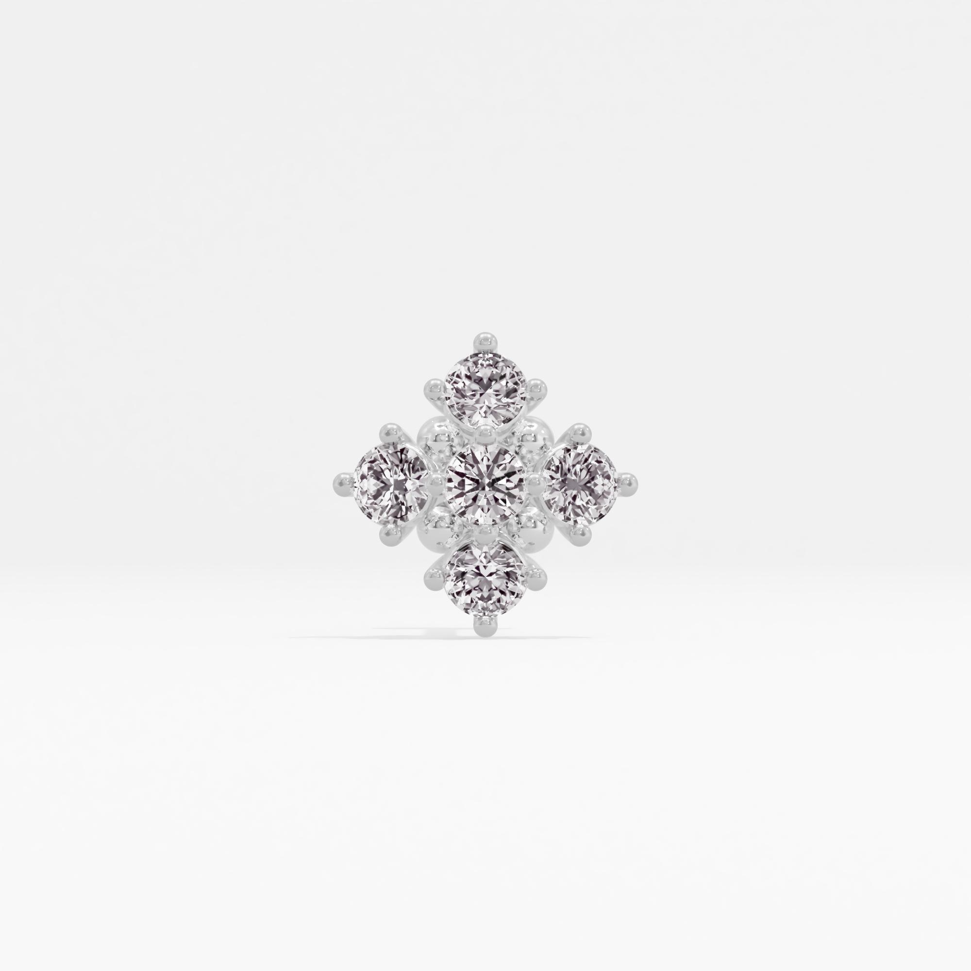Festive Rule Cluster Nose Pin