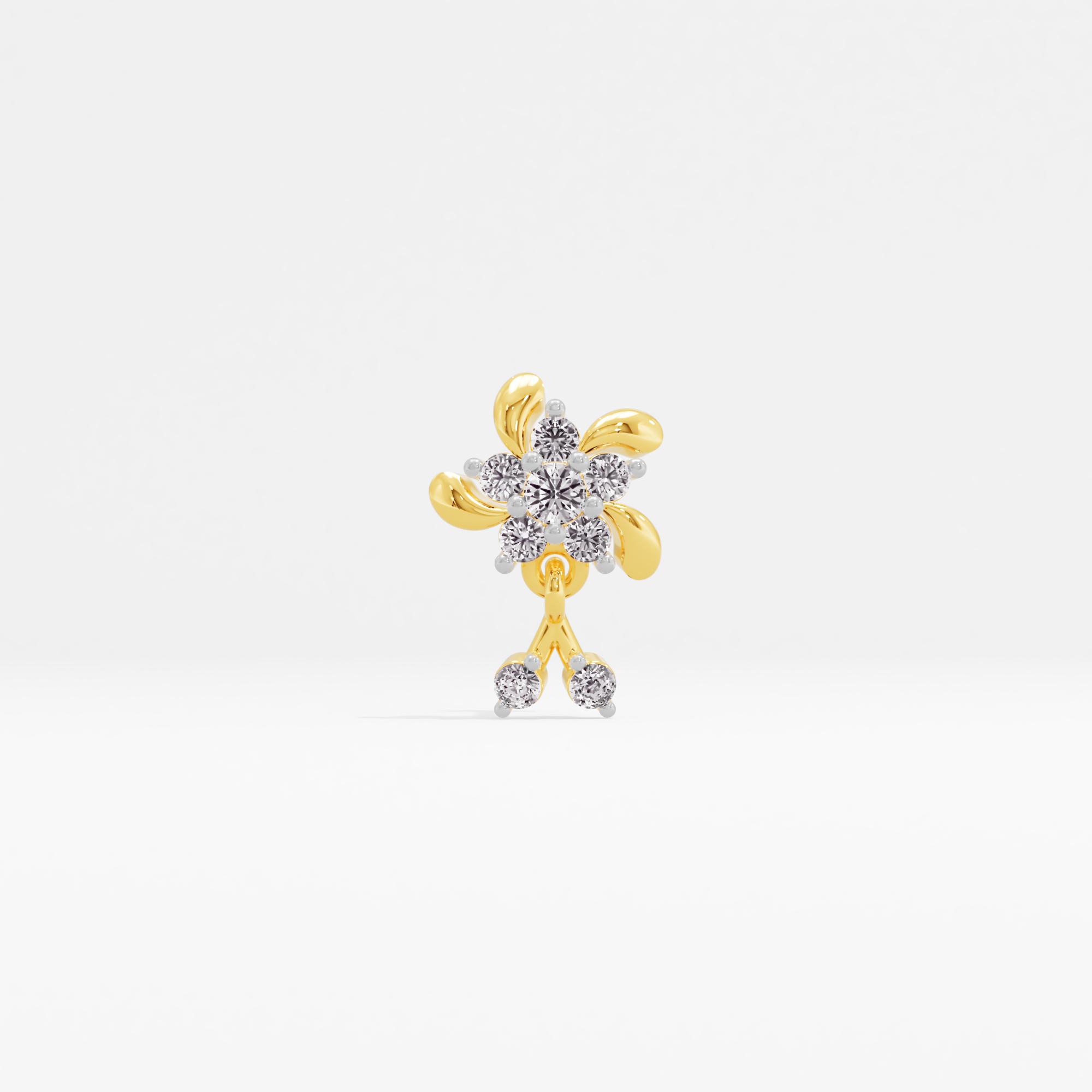 Astral Glamour Cluster Nose Pin