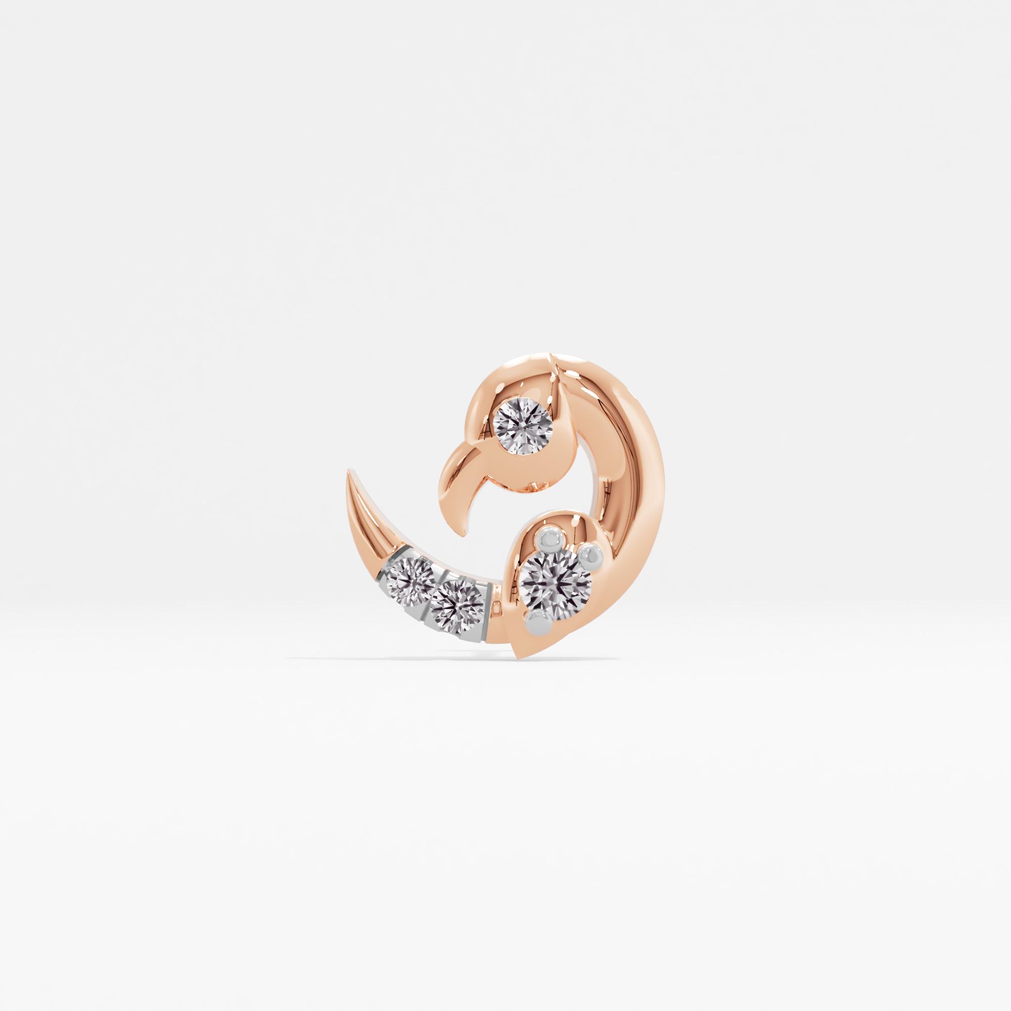 Inspiring Belle Solitaire Nose Pin