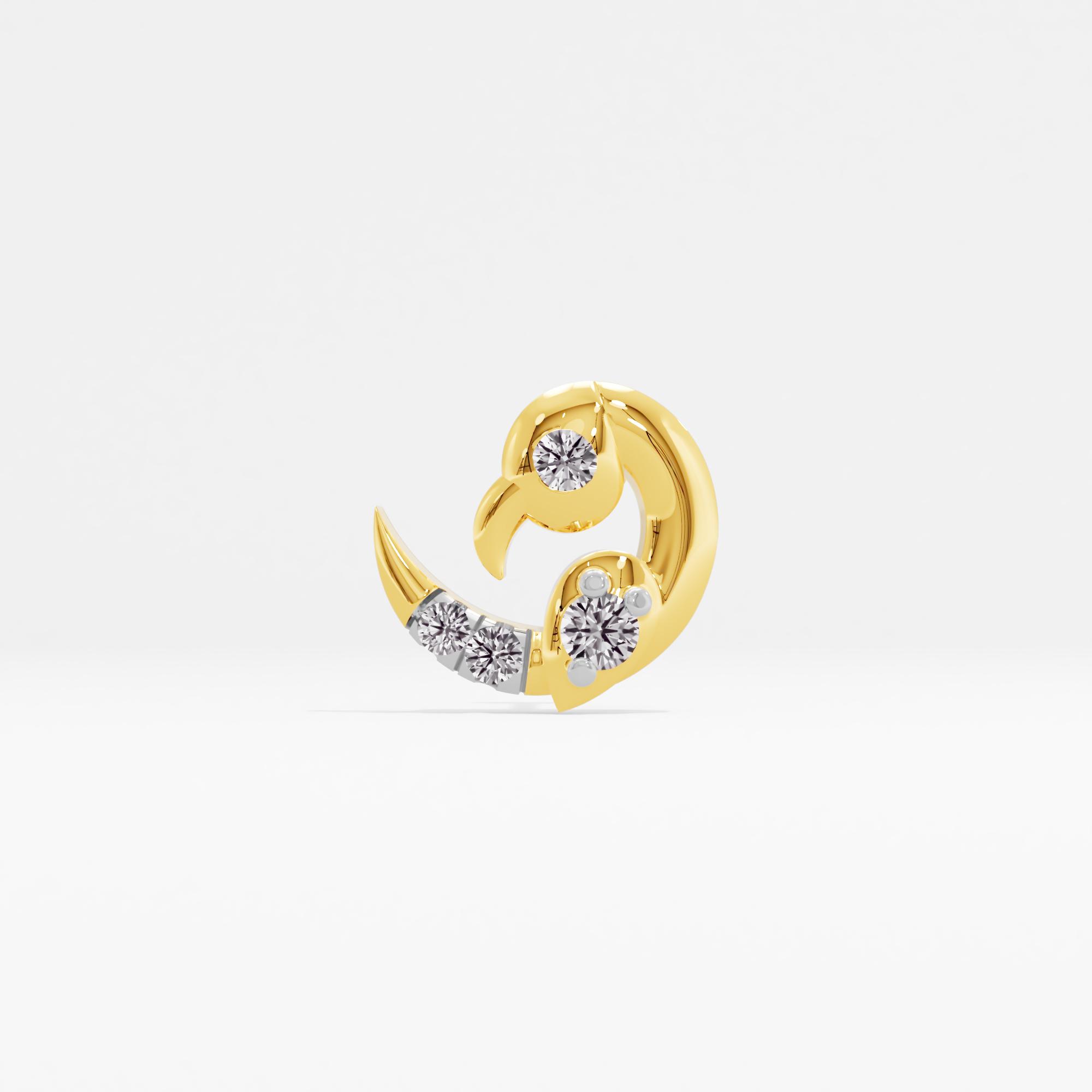 Inspiring Belle Solitaire Nose Pin