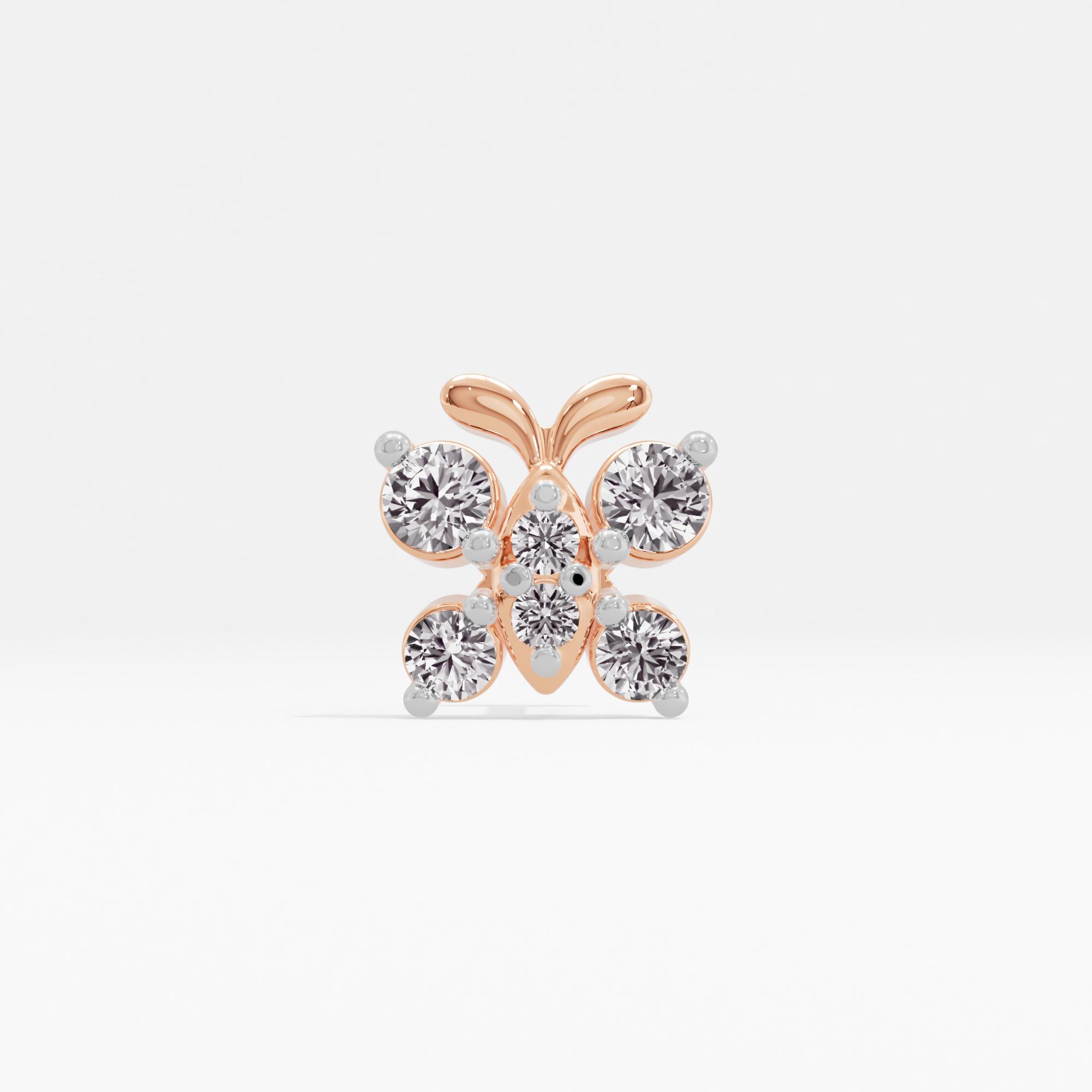 Voguish Glisten Cluster Nose Pin