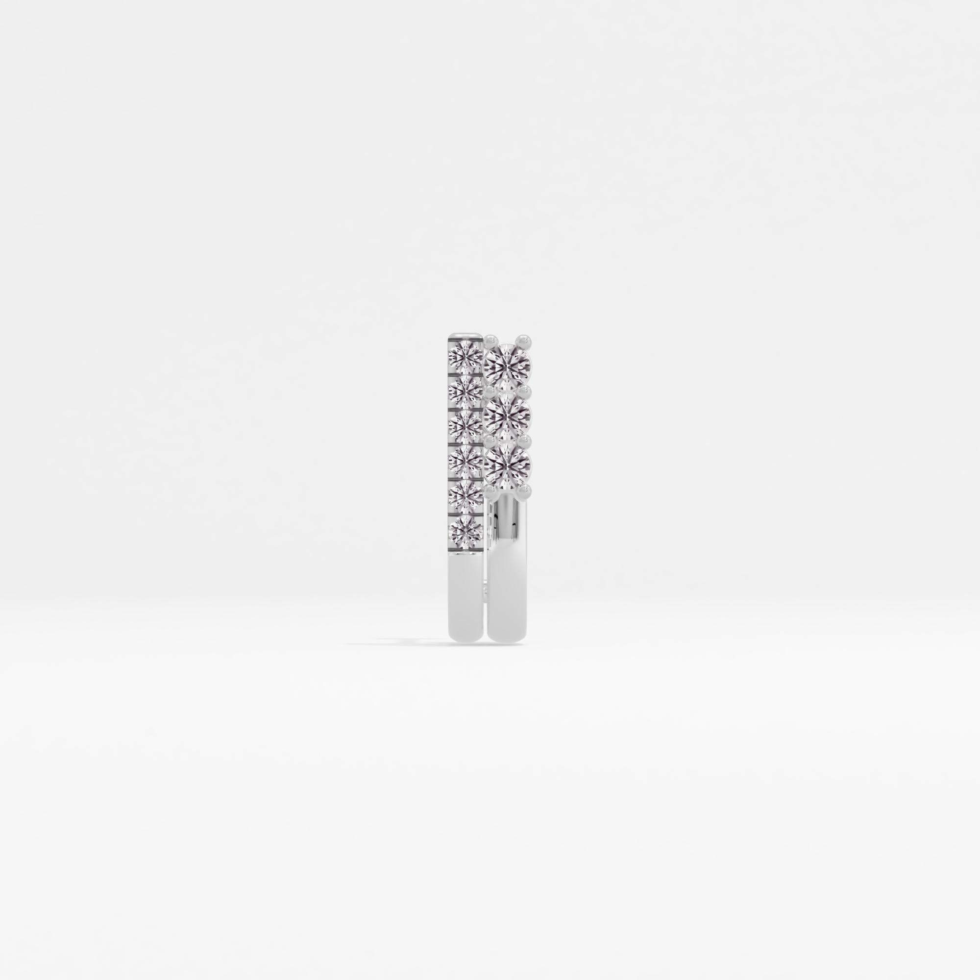 Starry Accent 3 Stone J Nose Pin
