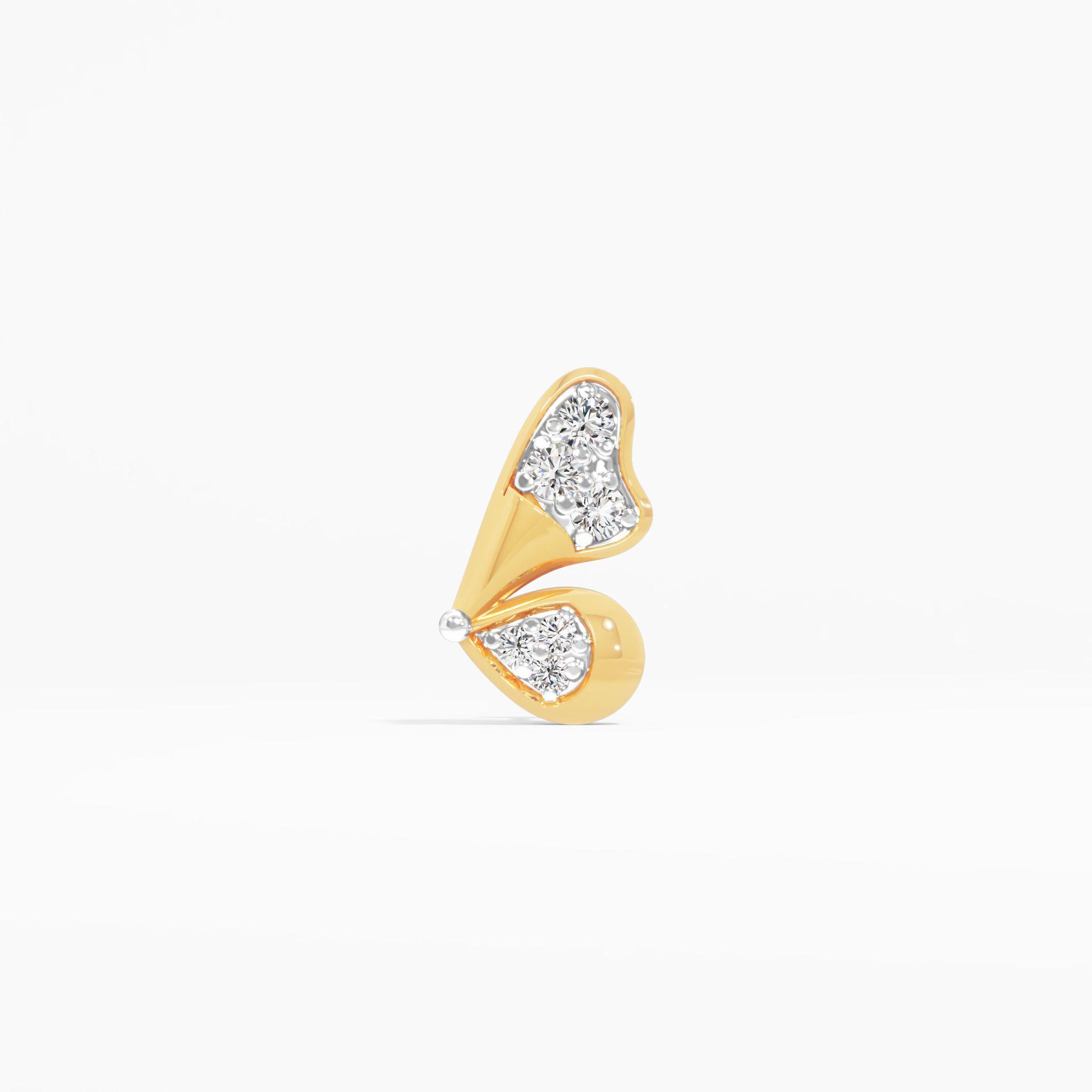 Butterfly Cluster Diamonds Nosepin
