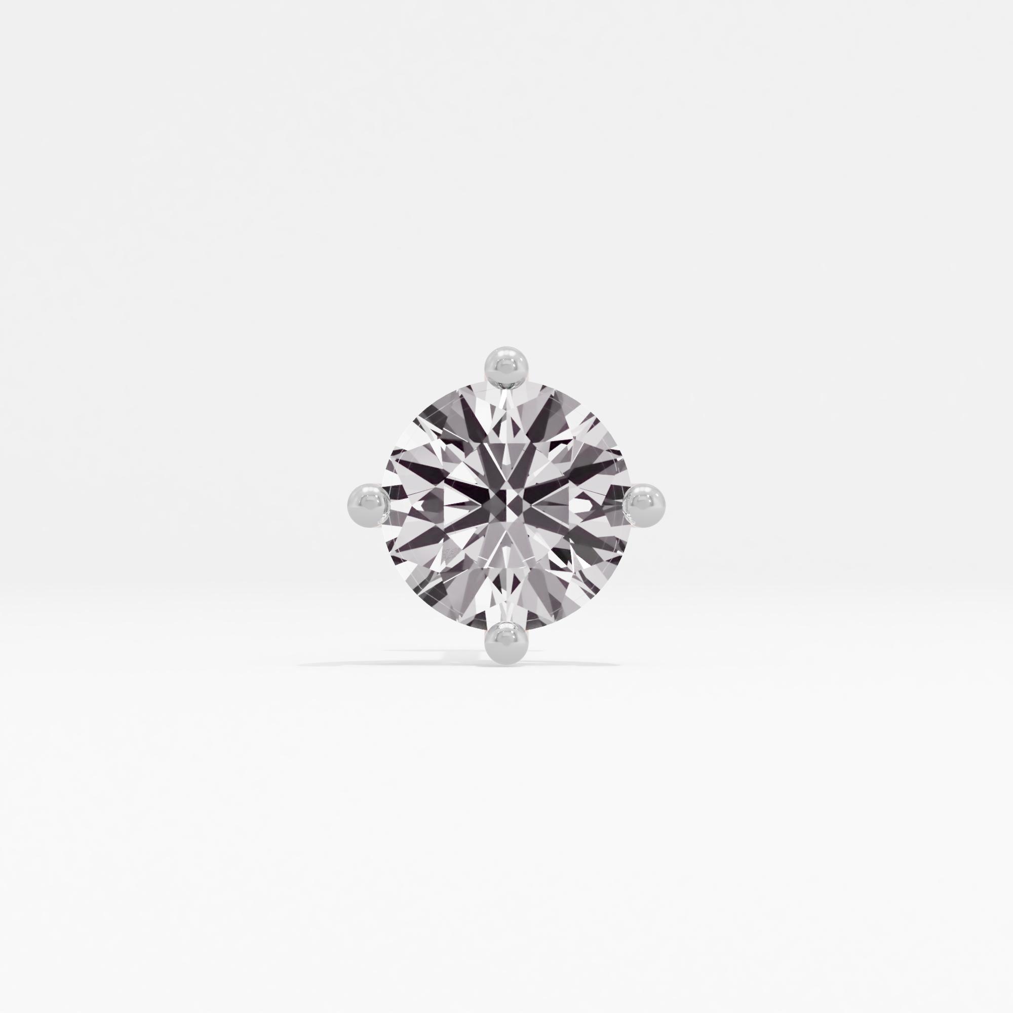 Sprouting Flower Solitaire Nose Pin