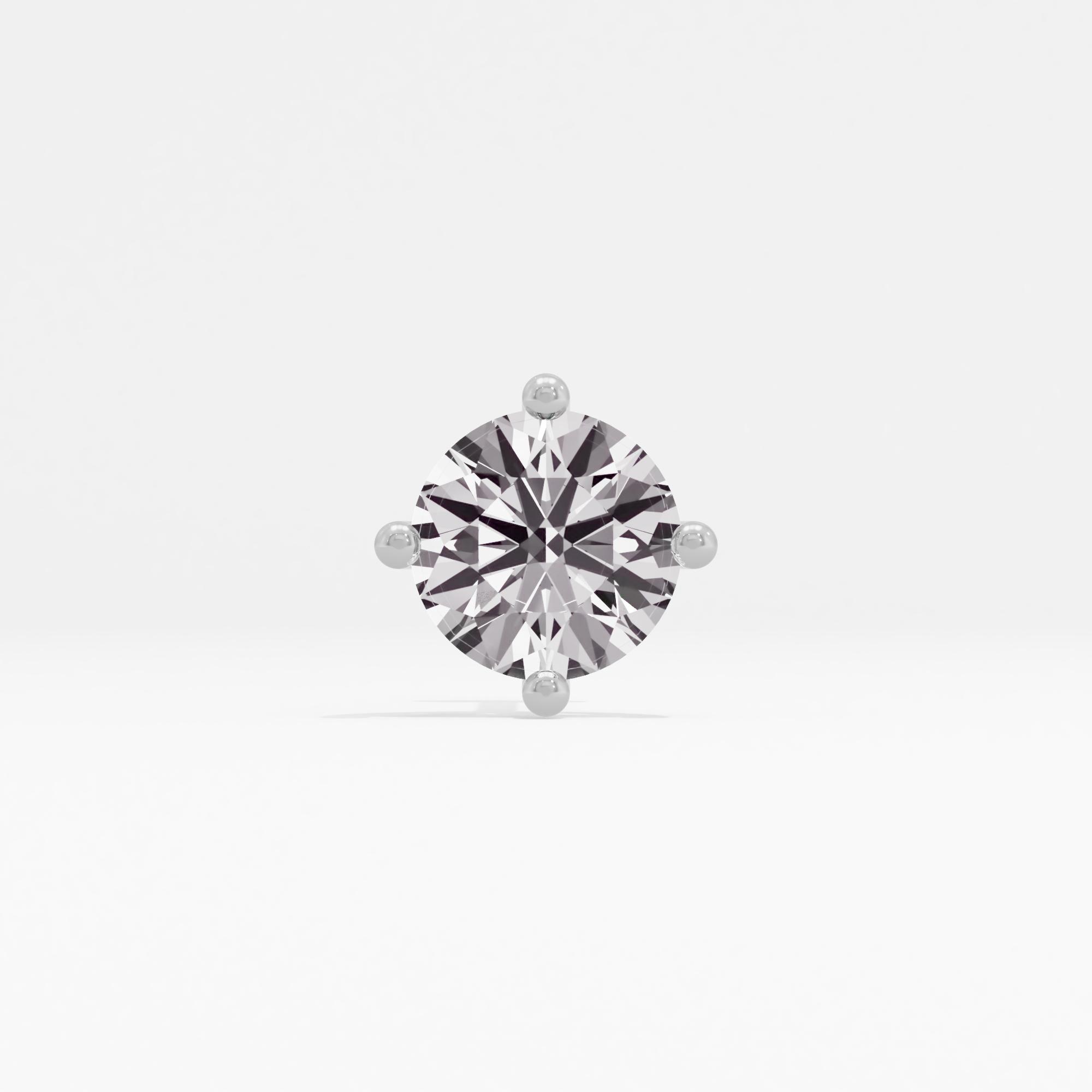 Sprouting Flower Solitaire Nose Pin