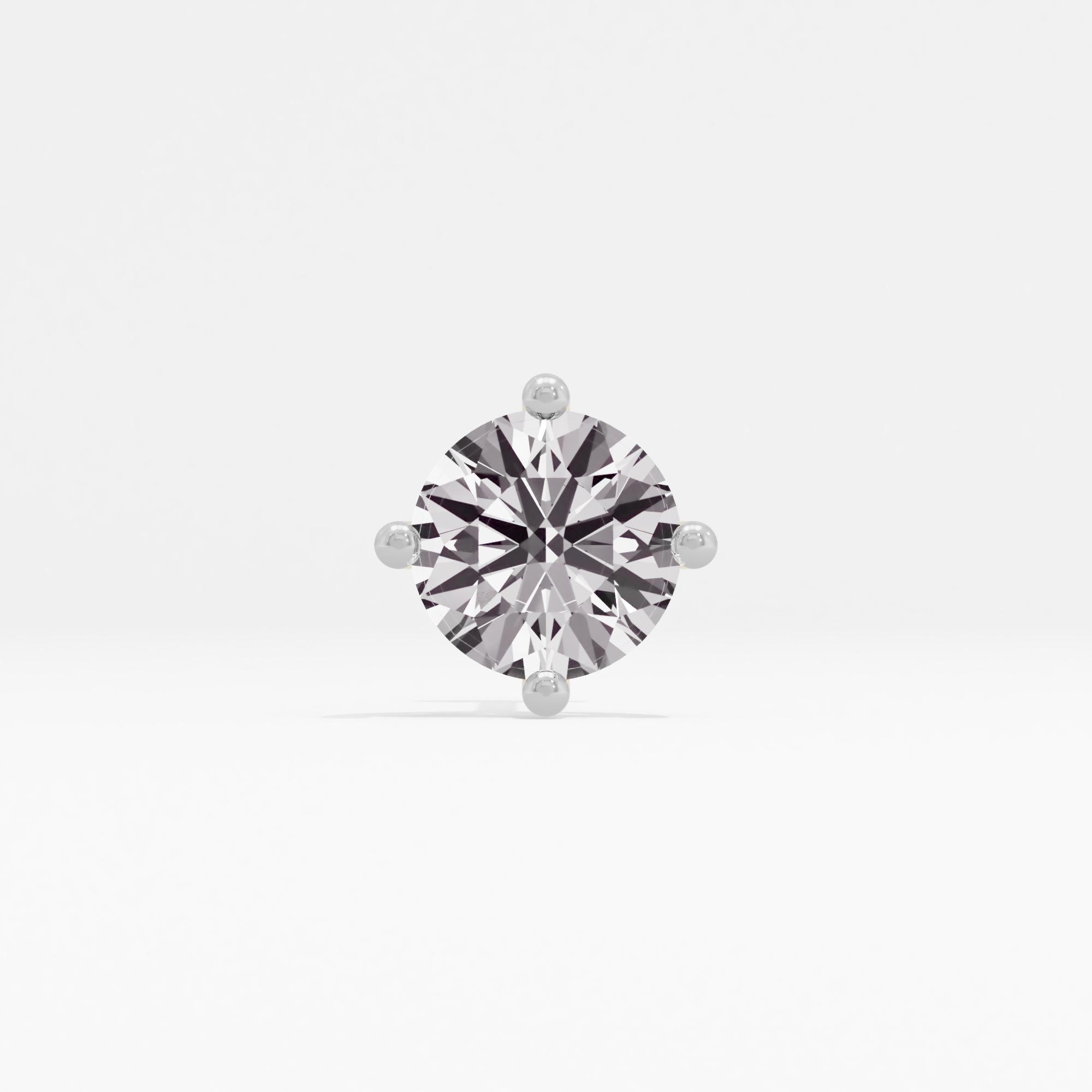 Sprouting Flower Solitaire Nose Pin