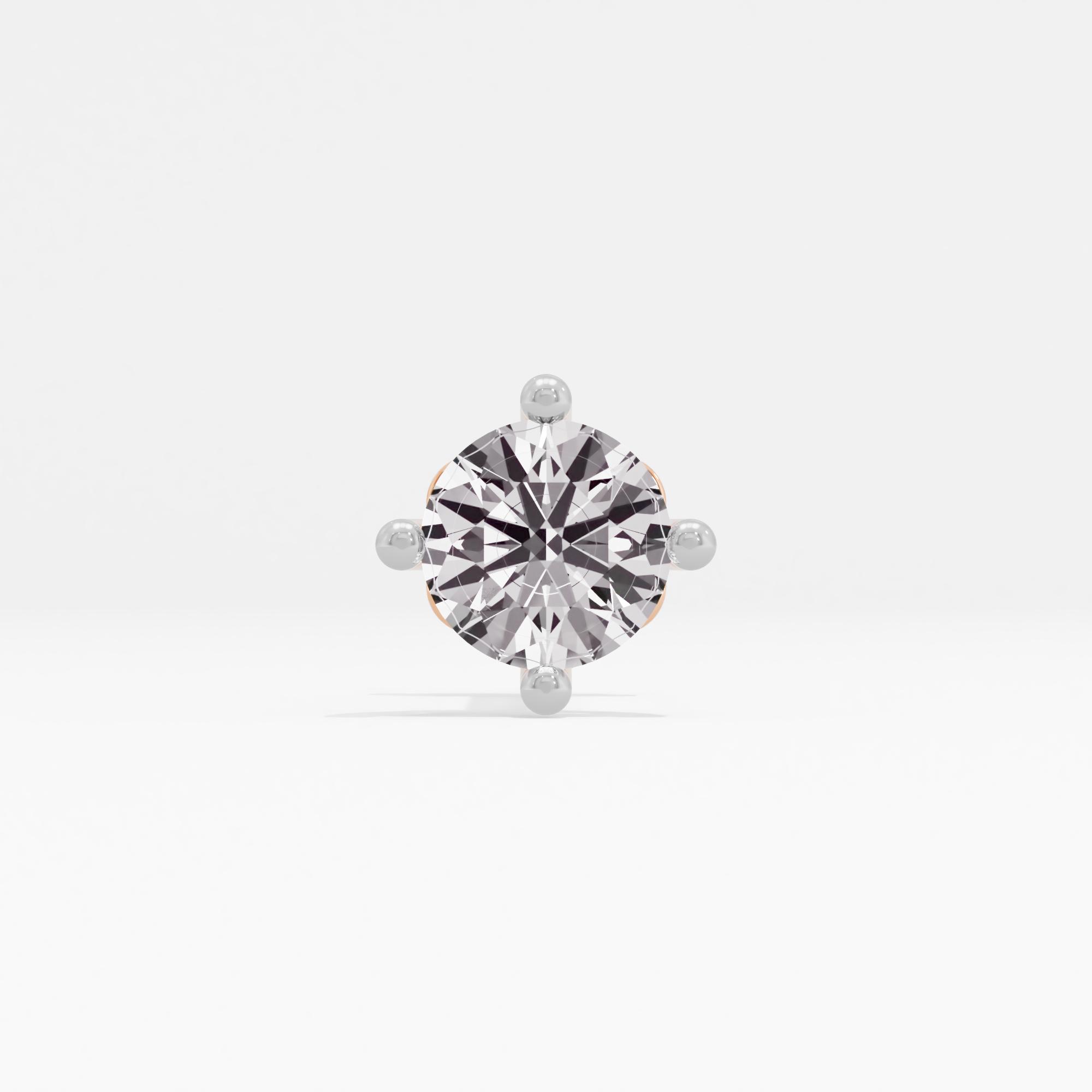 Infinite Boon Solitaire Nose Pin