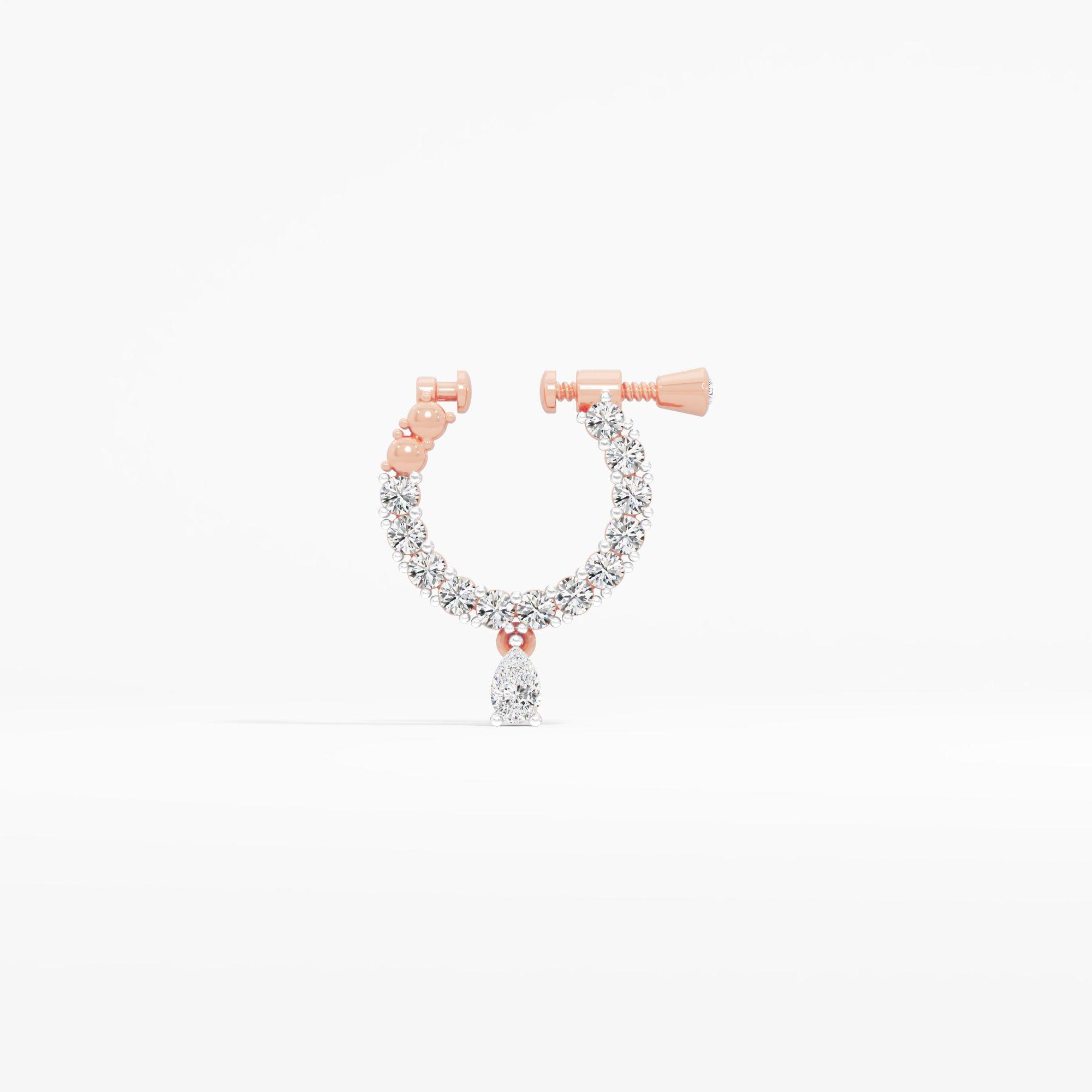 Peardrop Arc Diamond Nosepin