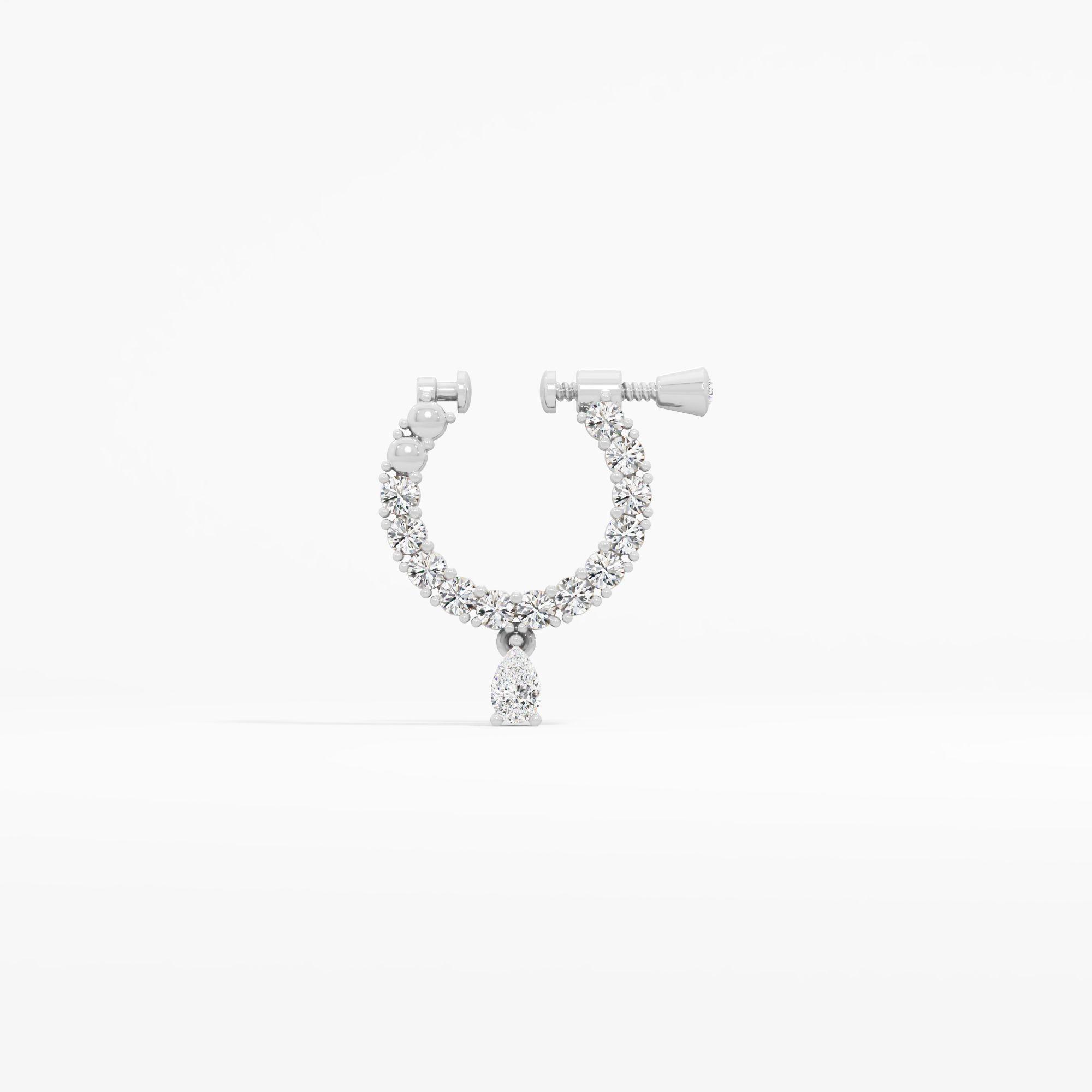 Peardrop Arc Diamond Nosepin