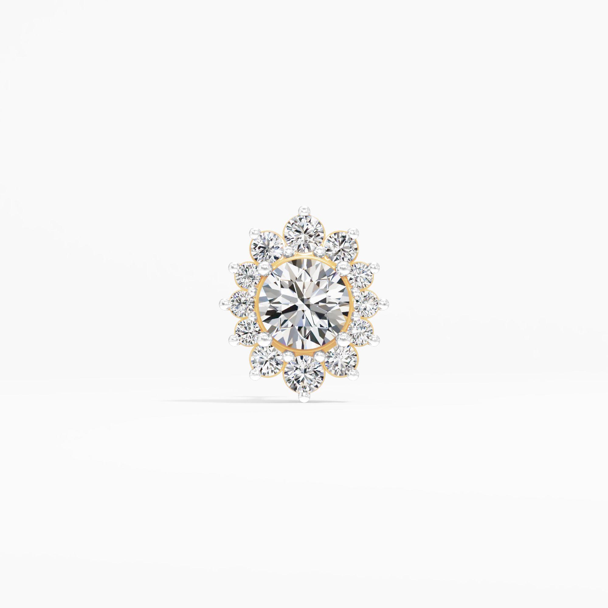 The Bloomlet Diamond Nosepin