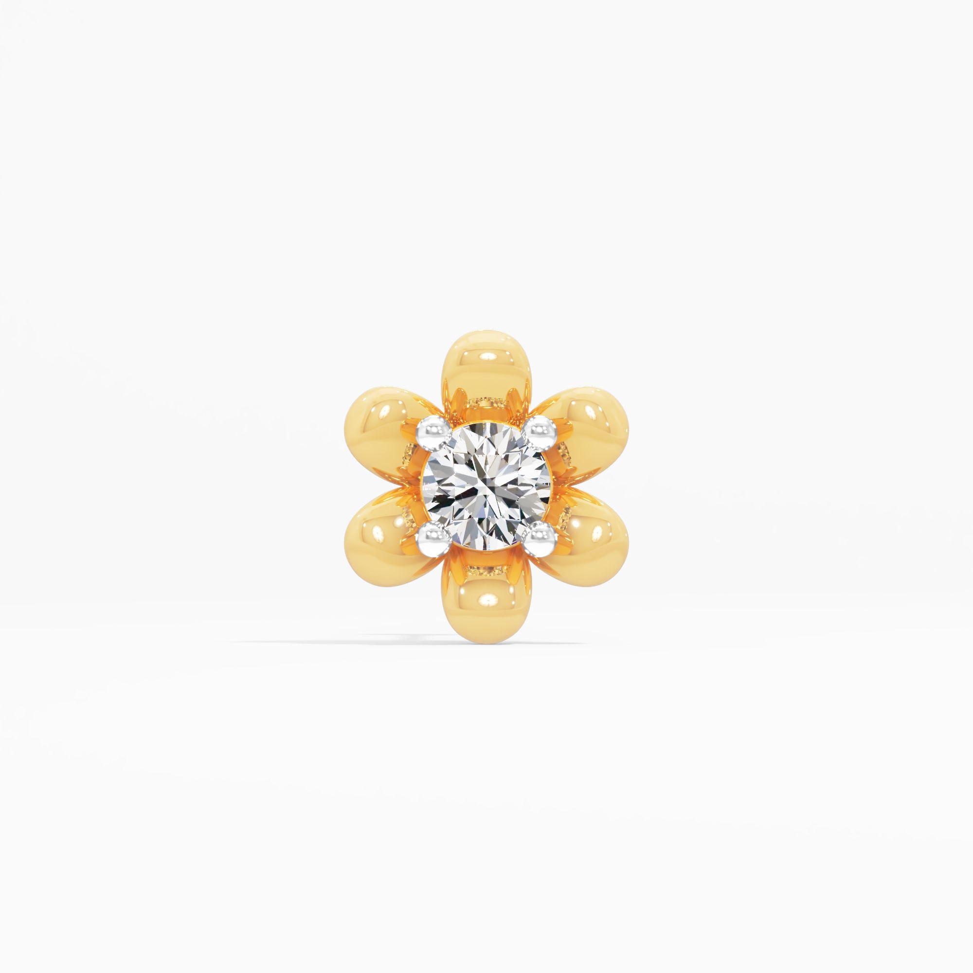 Daisy Bloom Solitaire Nosepin