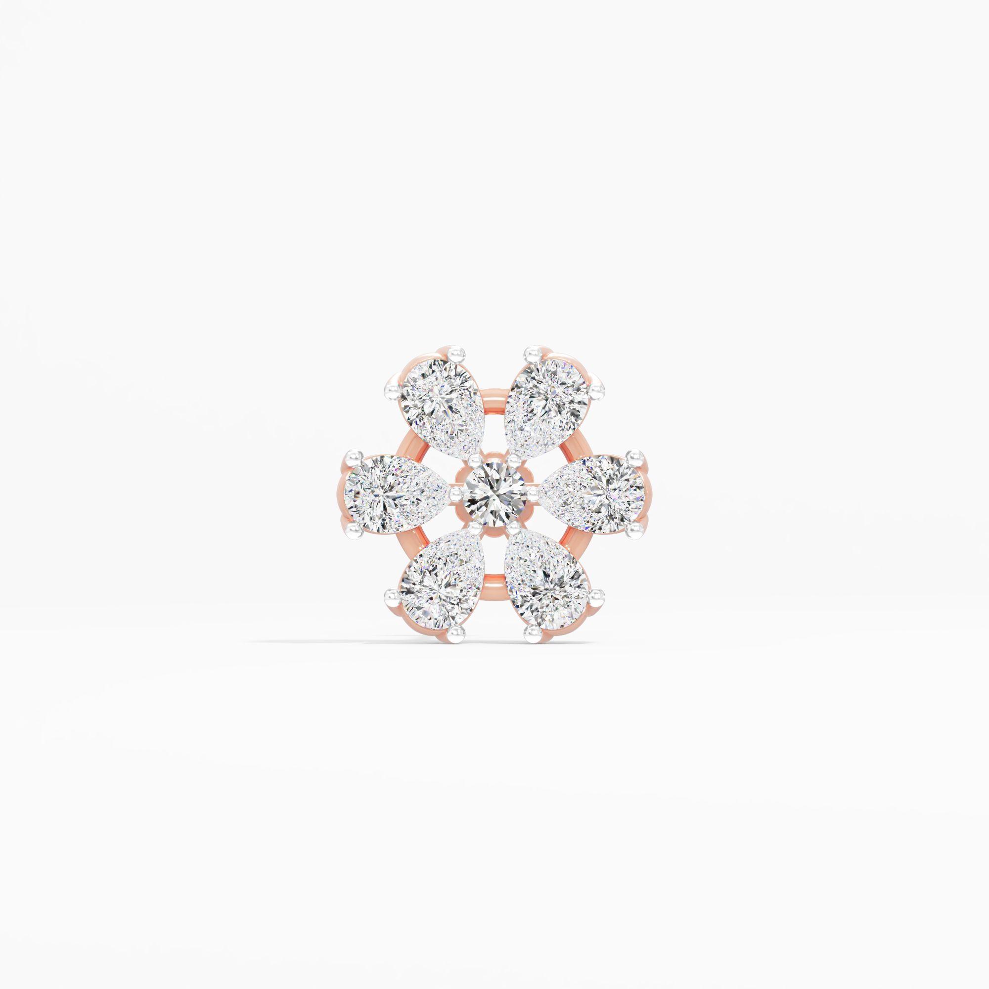 Pear Petal Floral Cluster Nosepin
