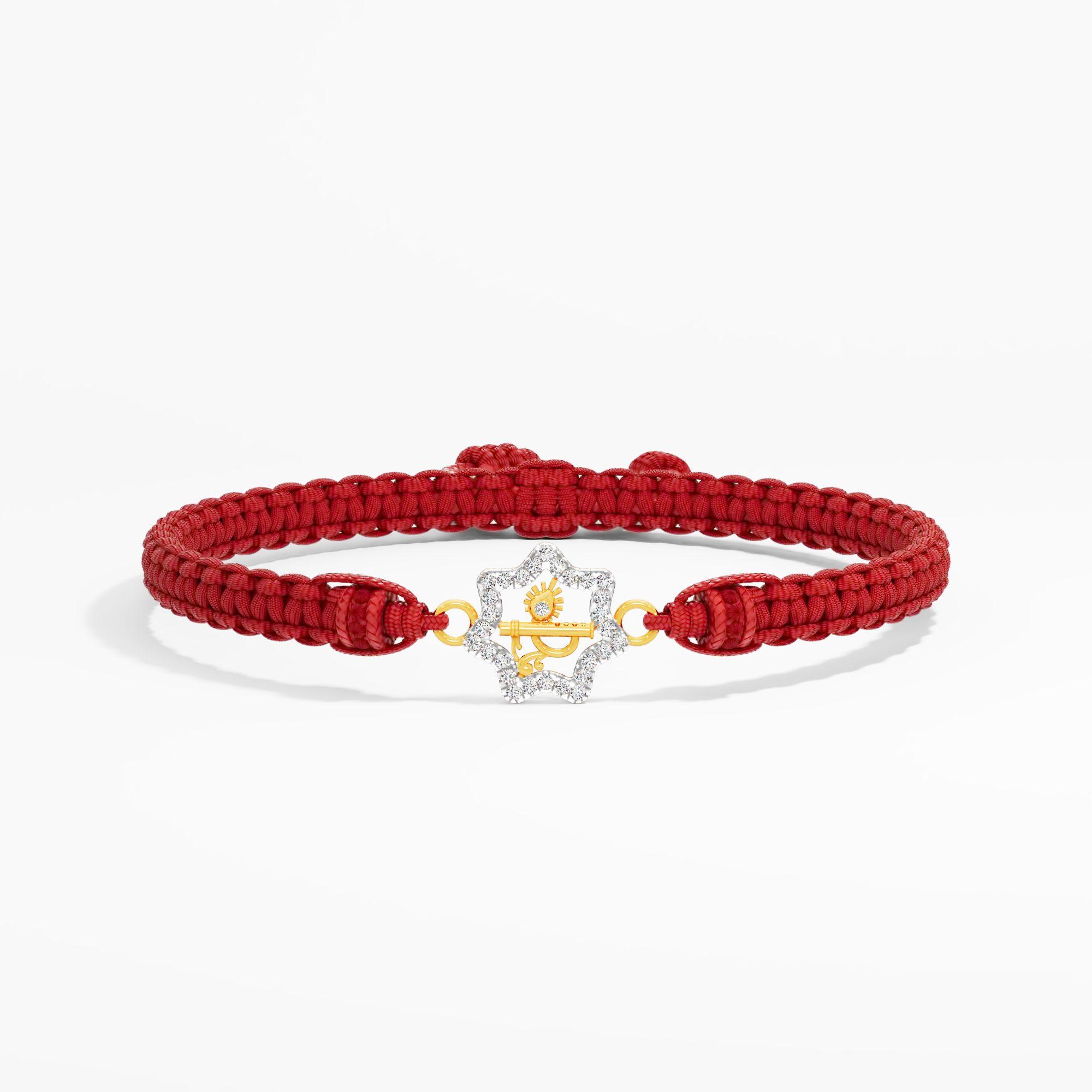 Melodic Bansuri Diamond Rakhi