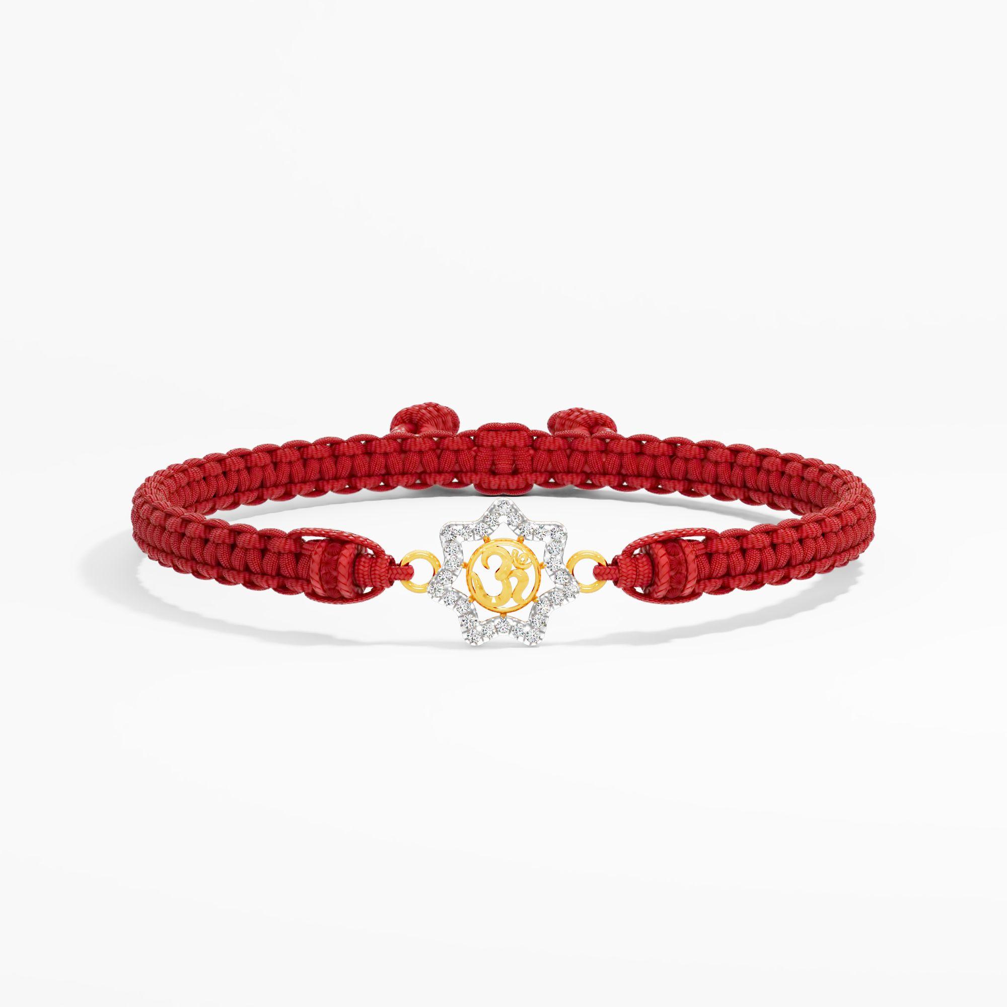 Omkara Aura Diamond Rakhi