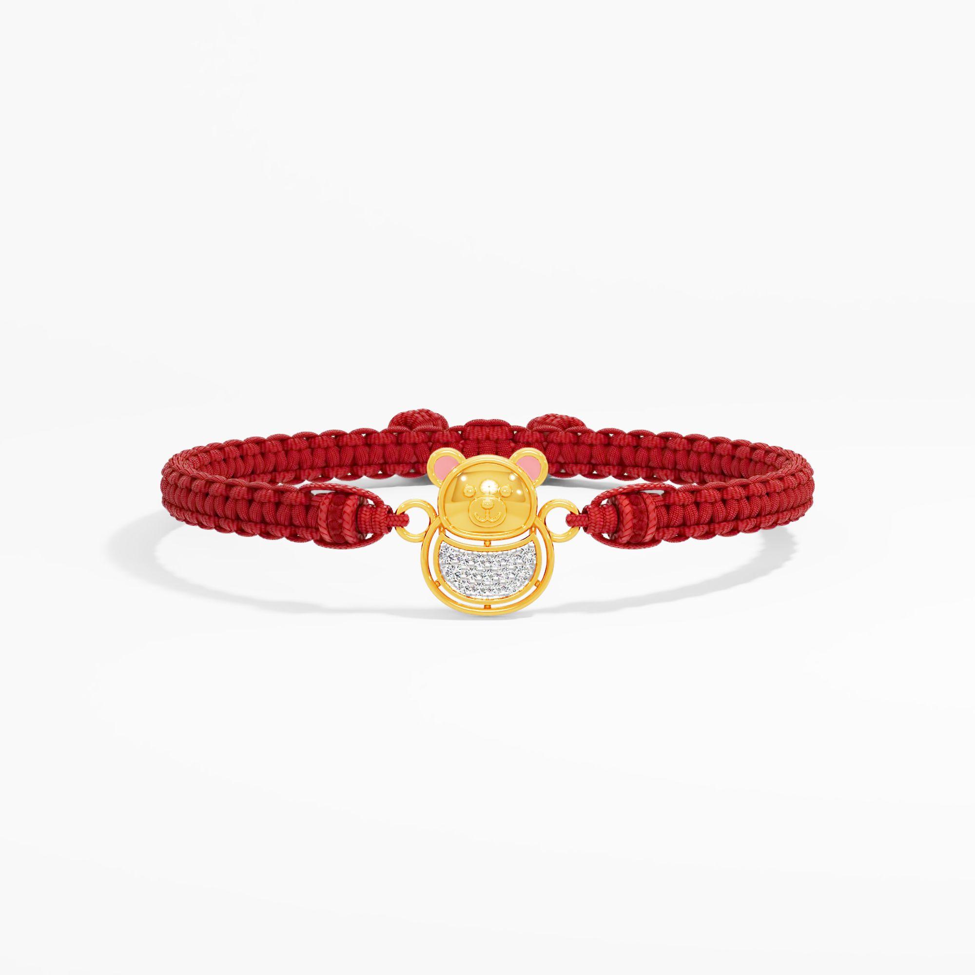 TeddyBurst Diamond Rakhi