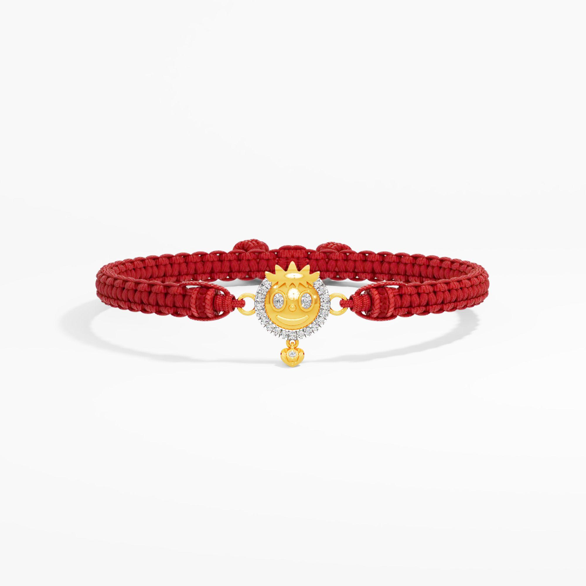 Smiley Surya Diamond Rakhi