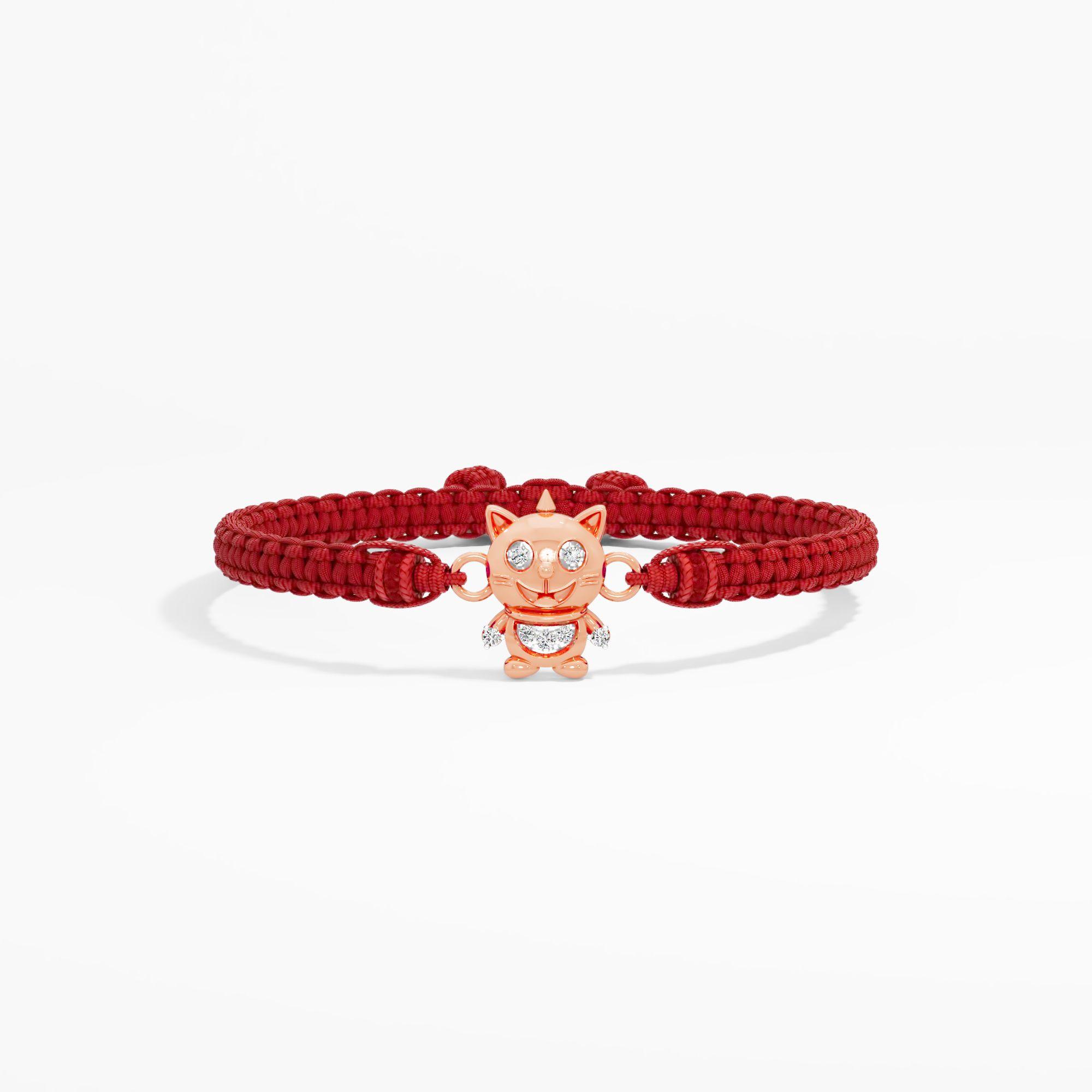 MeowMelt Diamond Rakhi
