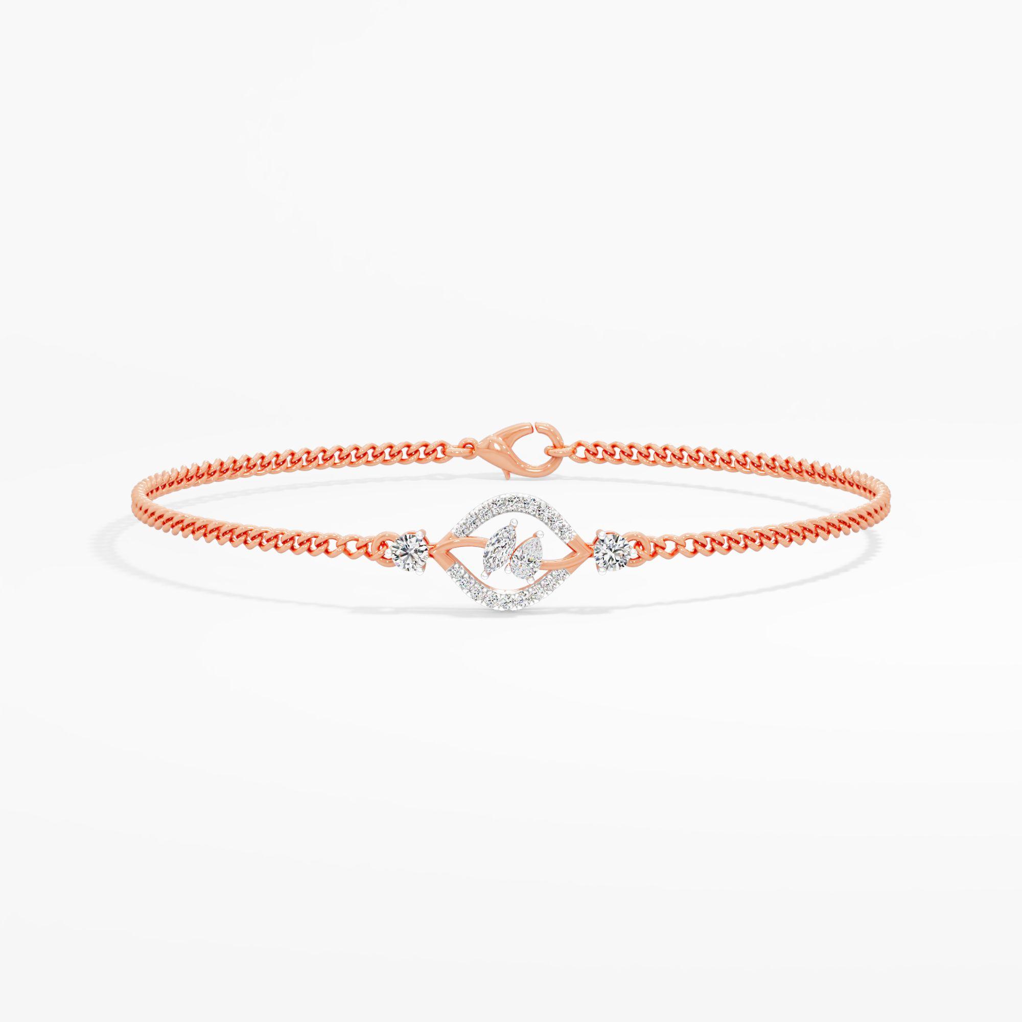 Botanical Foliage Diamond Bracelet