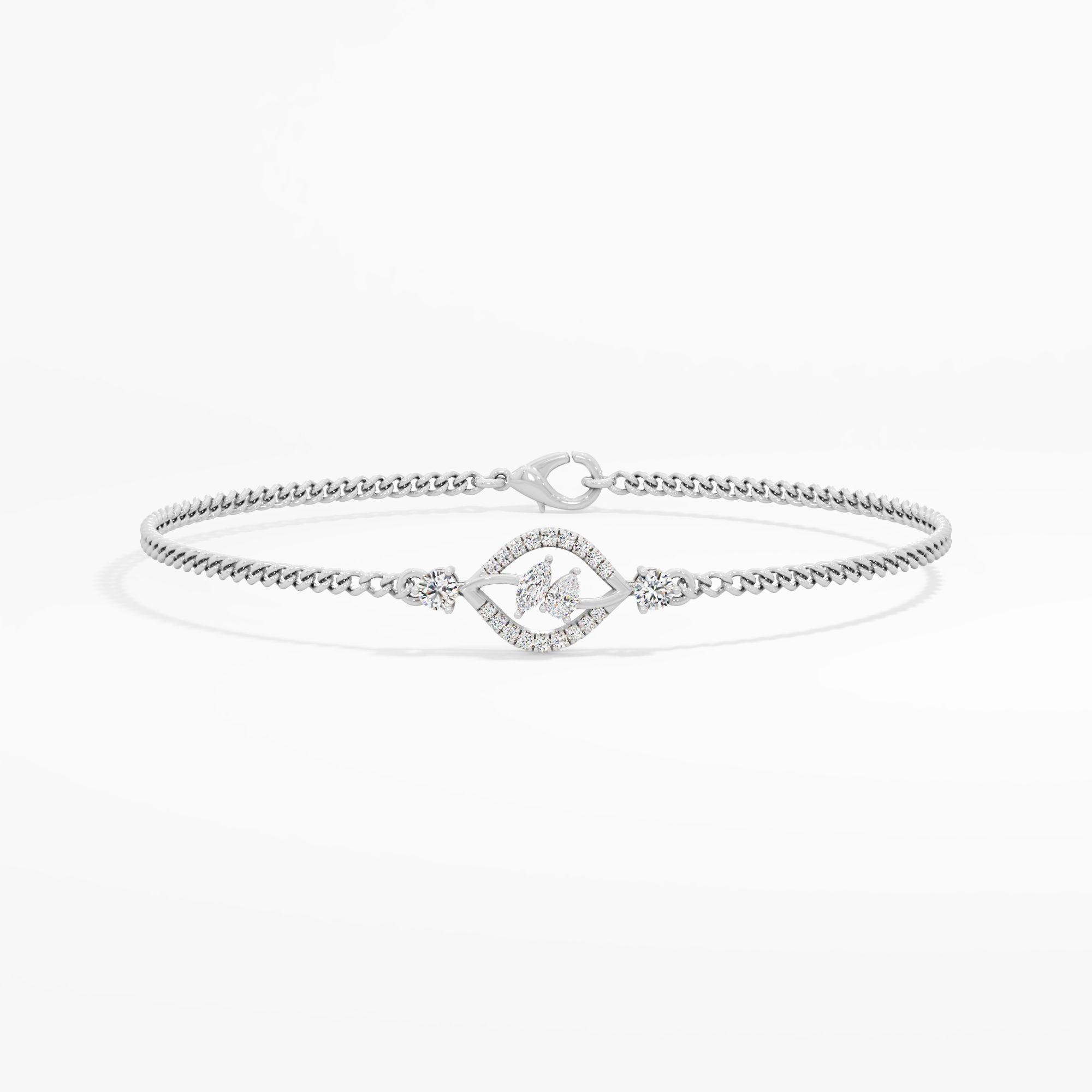 Botanical Foliage Diamond Bracelet