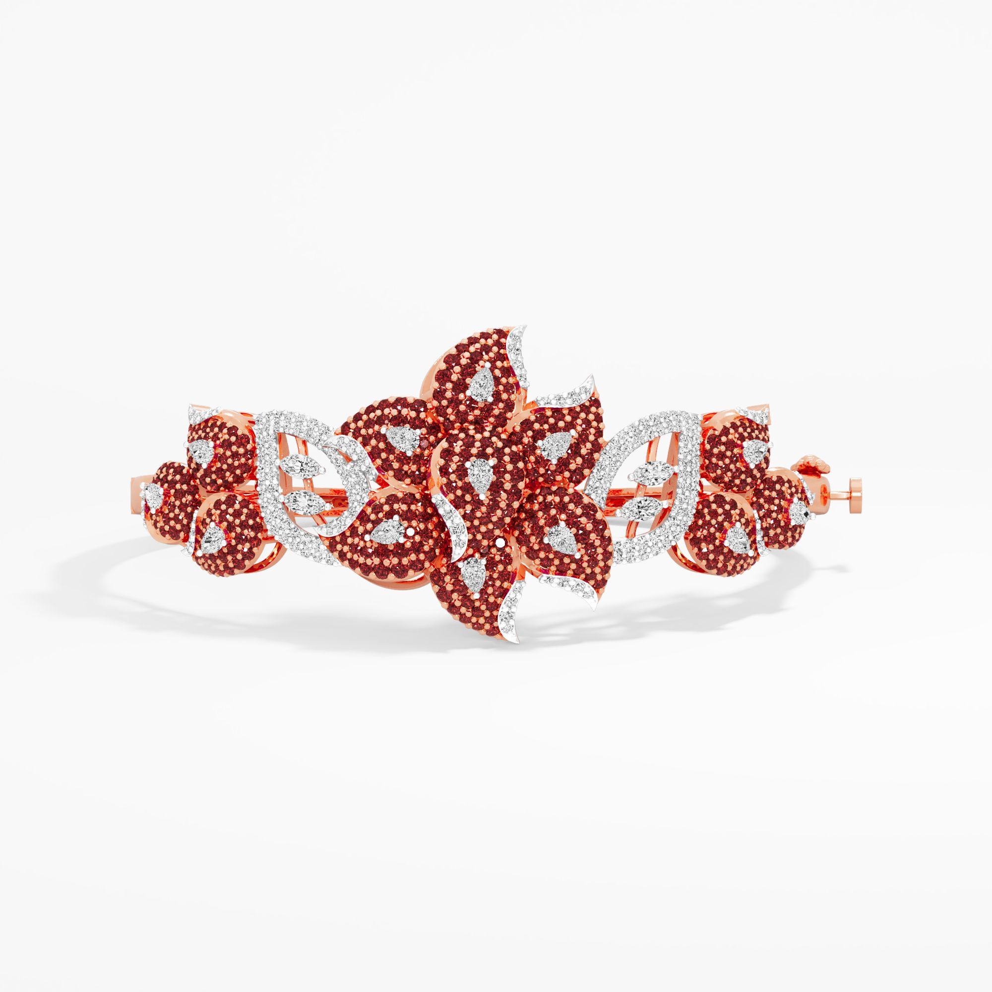 Scarlet Bloom Diamond Bracelet