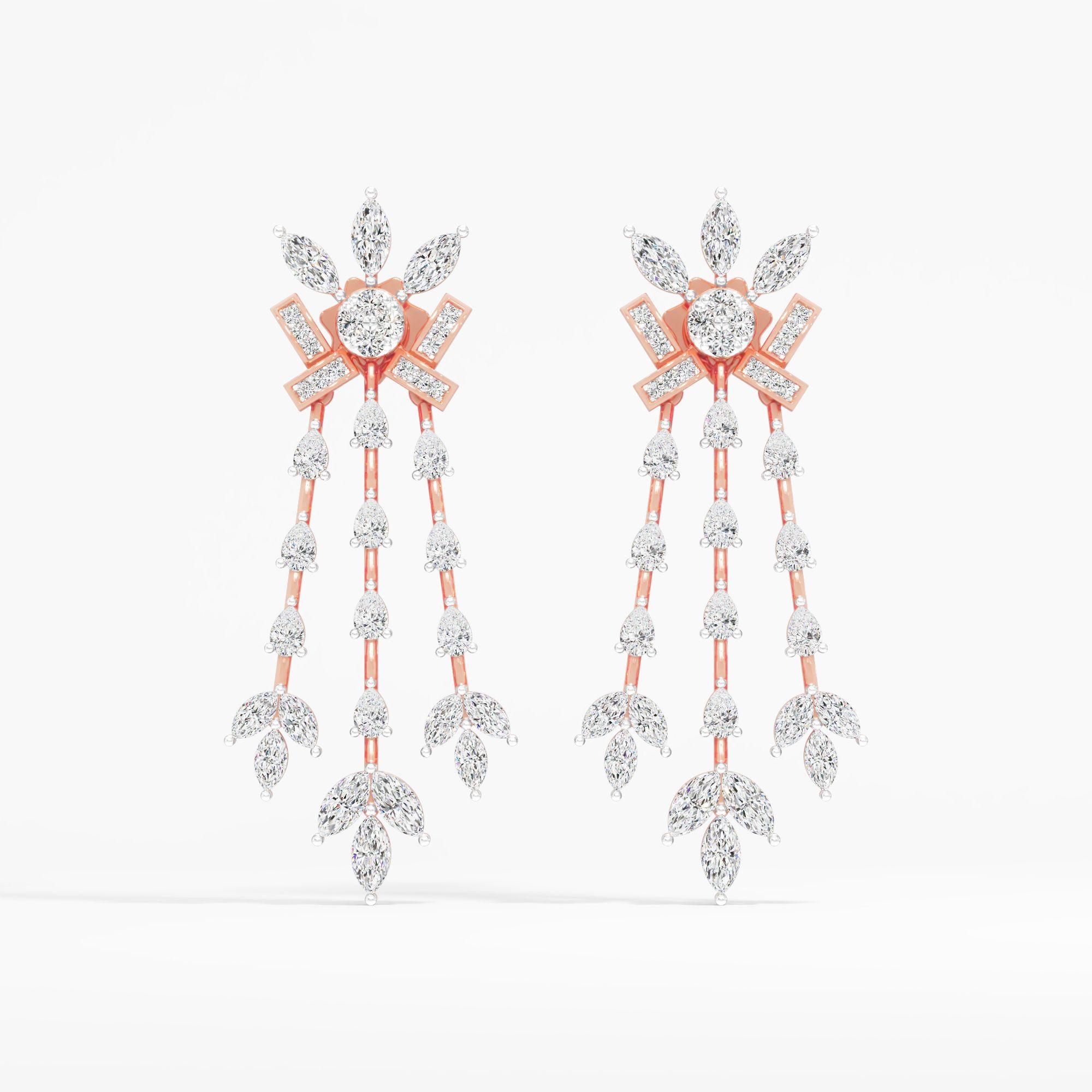 Royal Tassel Dangle Earrings
