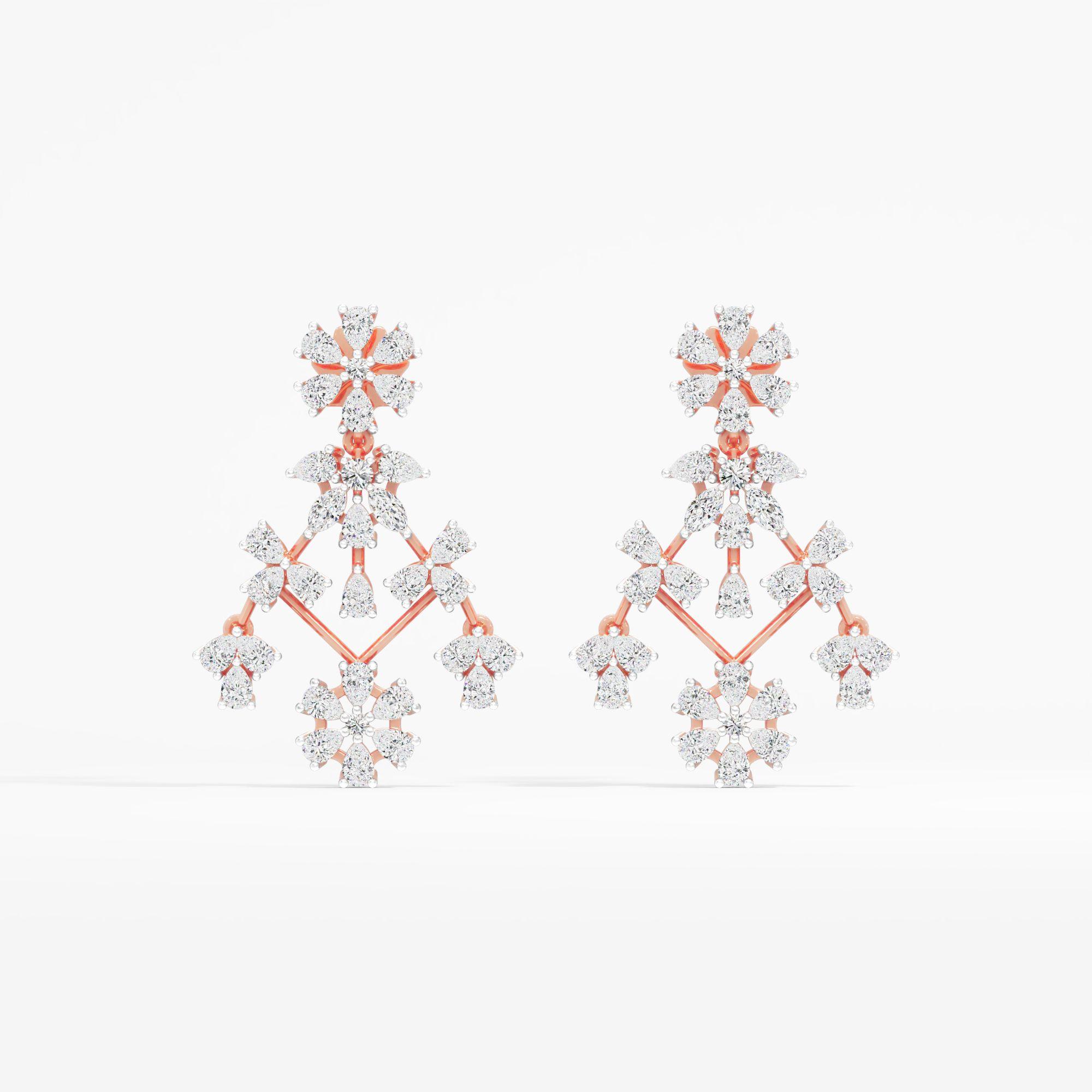 Bloom Cascade Dangle Earrings