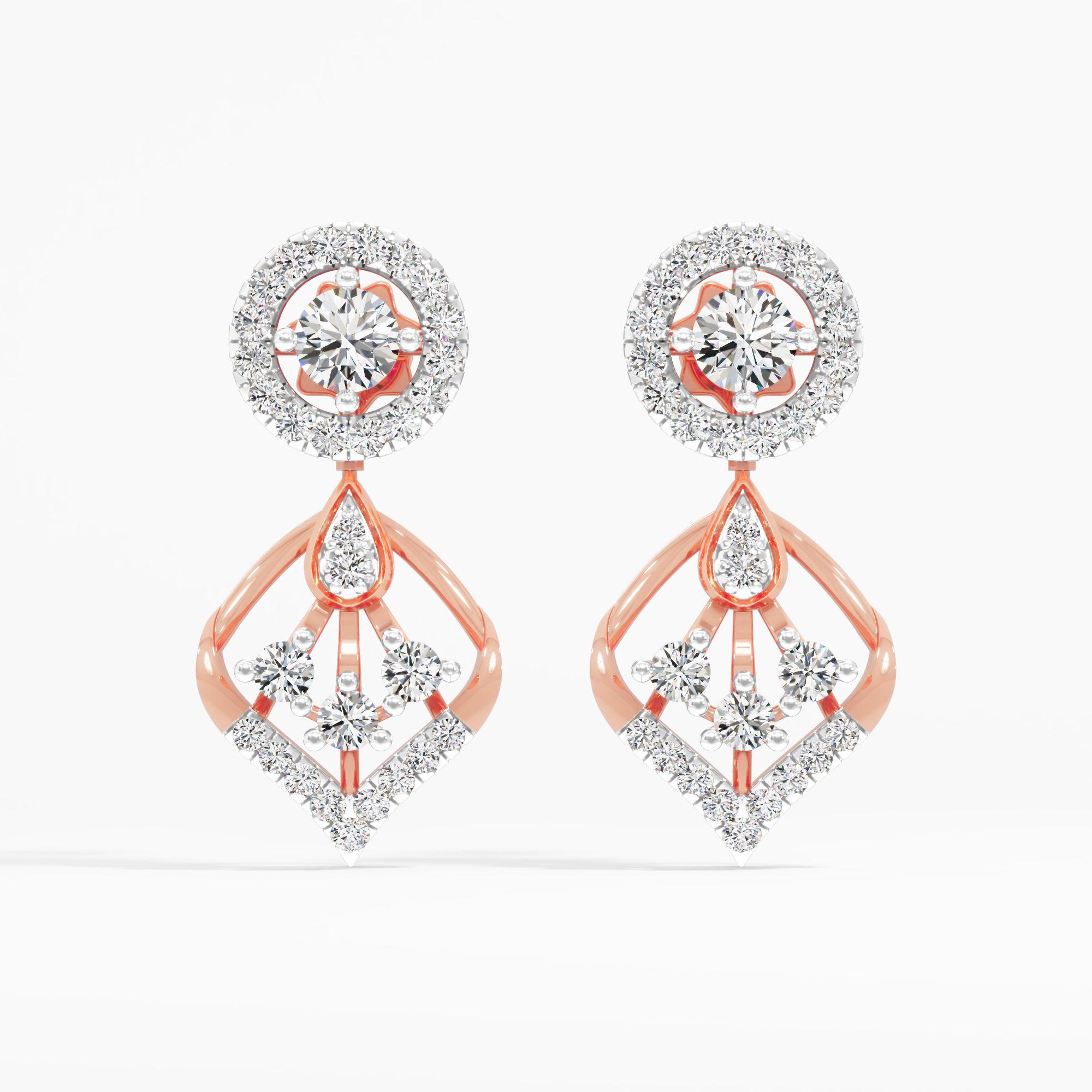 Raindrop Cascade Dangle Earrings