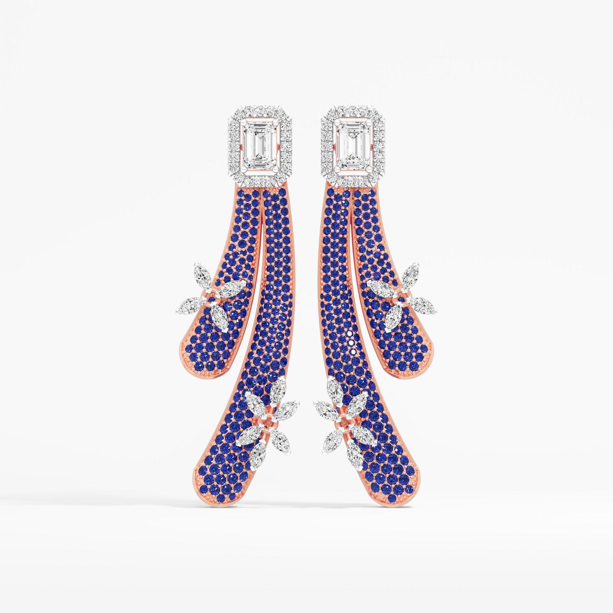 Twilight Floret  Dangle Earrings
