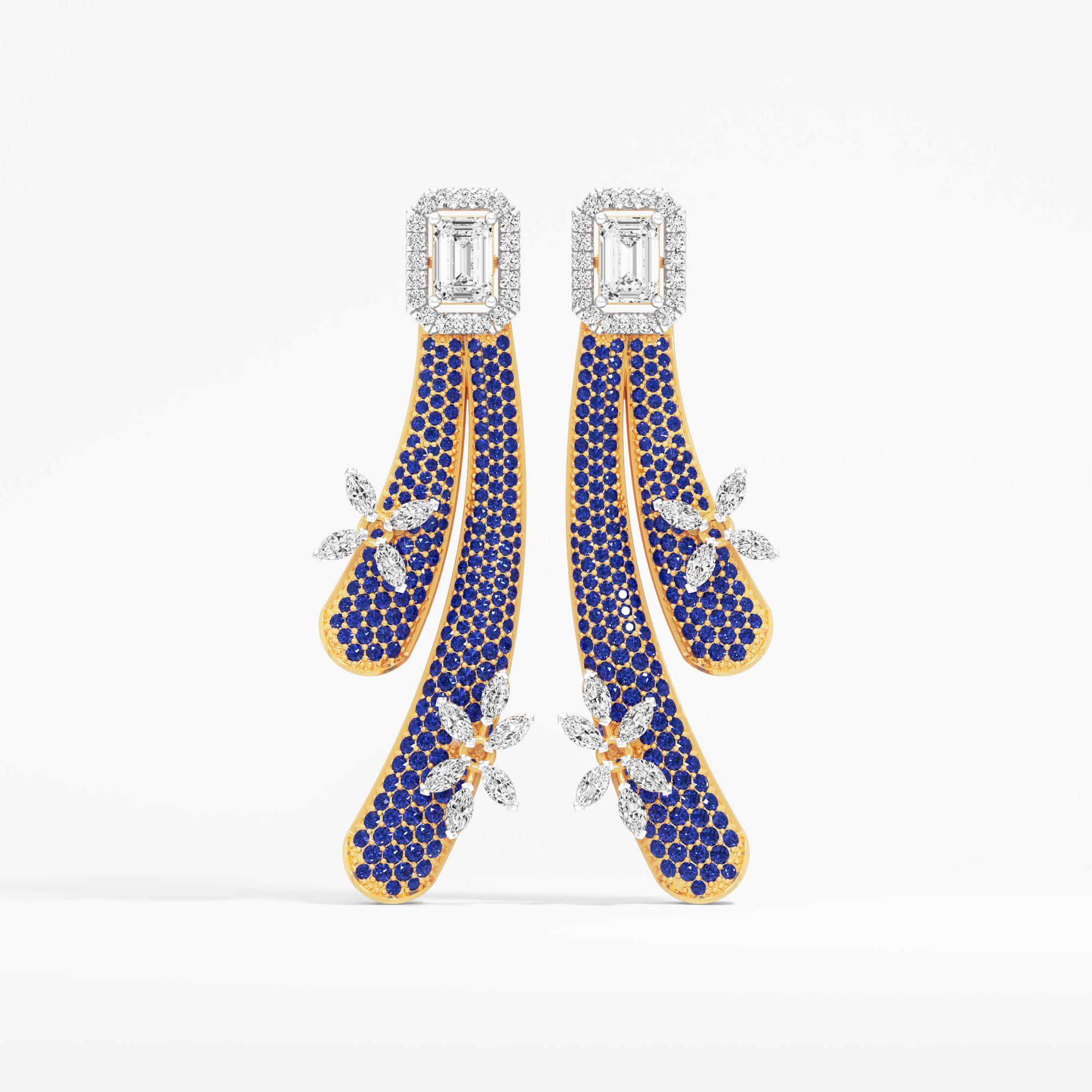 Twilight Floret  Dangle Earrings