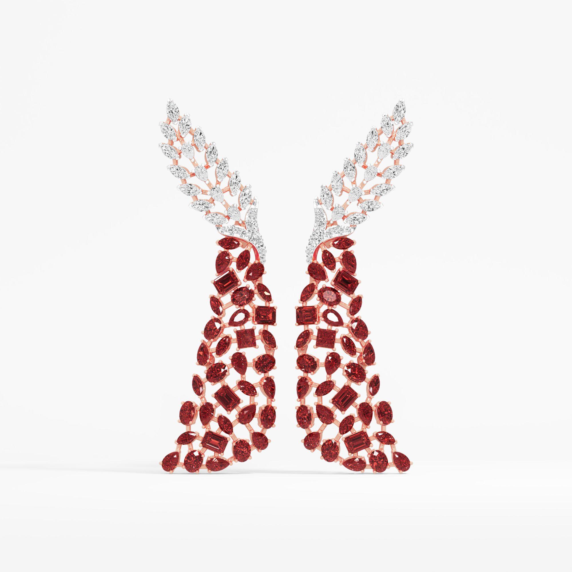 Autumn Laurel Dangle Earrings