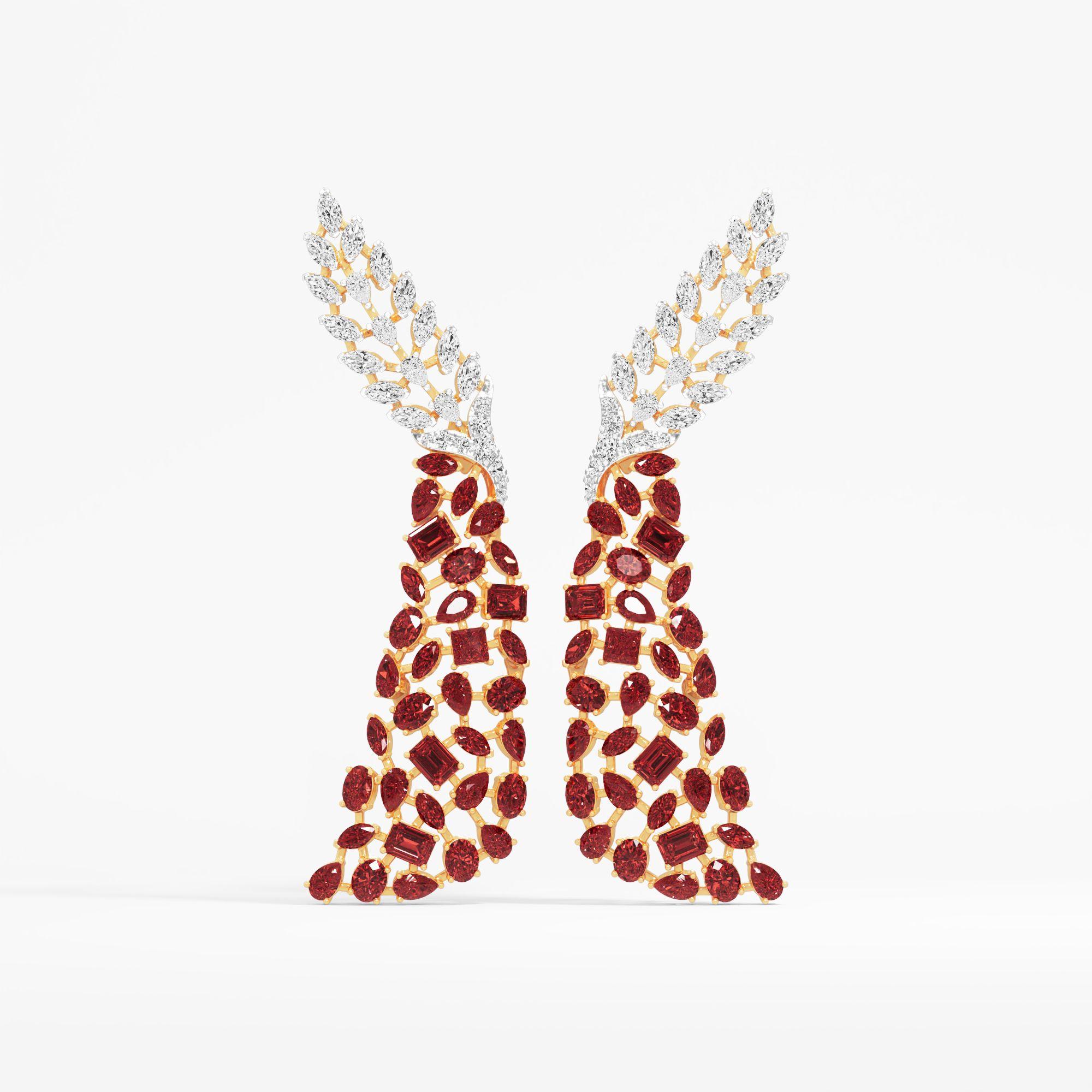 Autumn Laurel Dangle Earrings