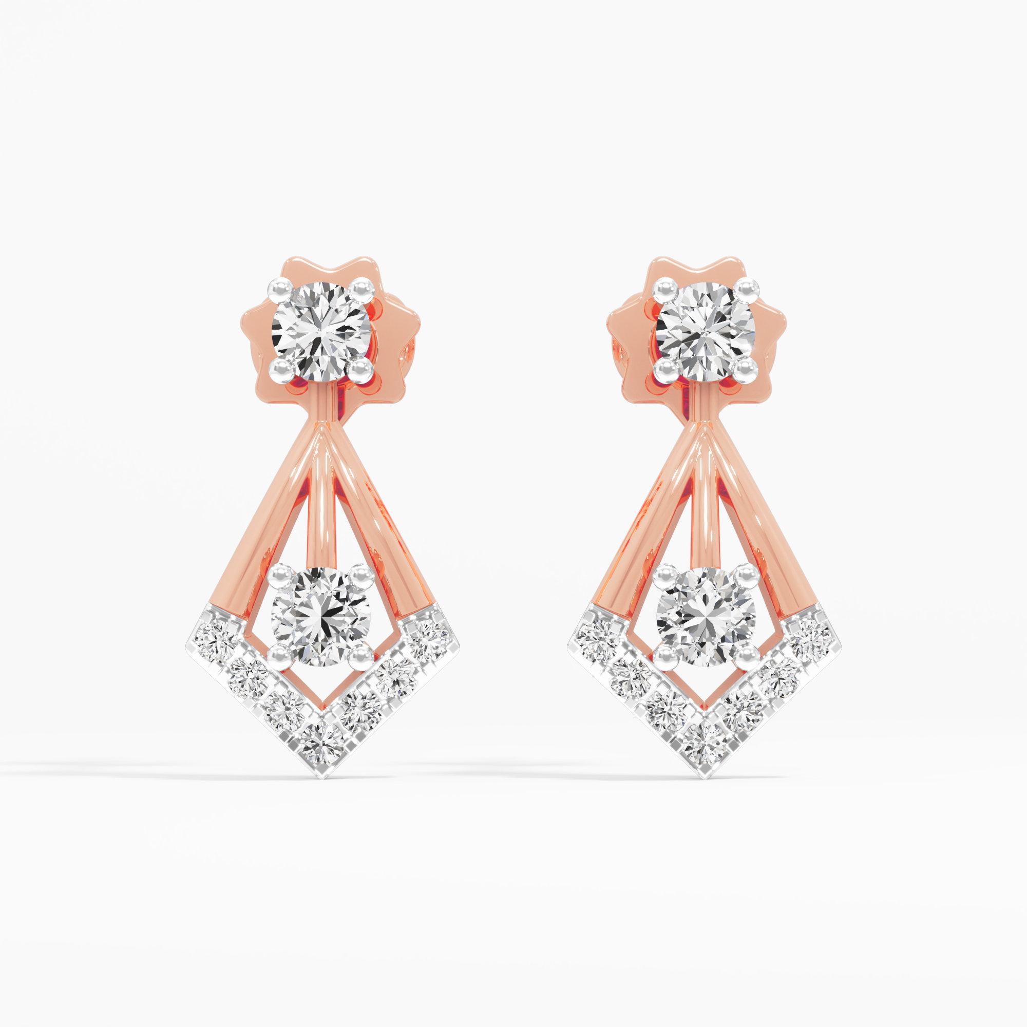 Zenith Diamond Stud Earrings
