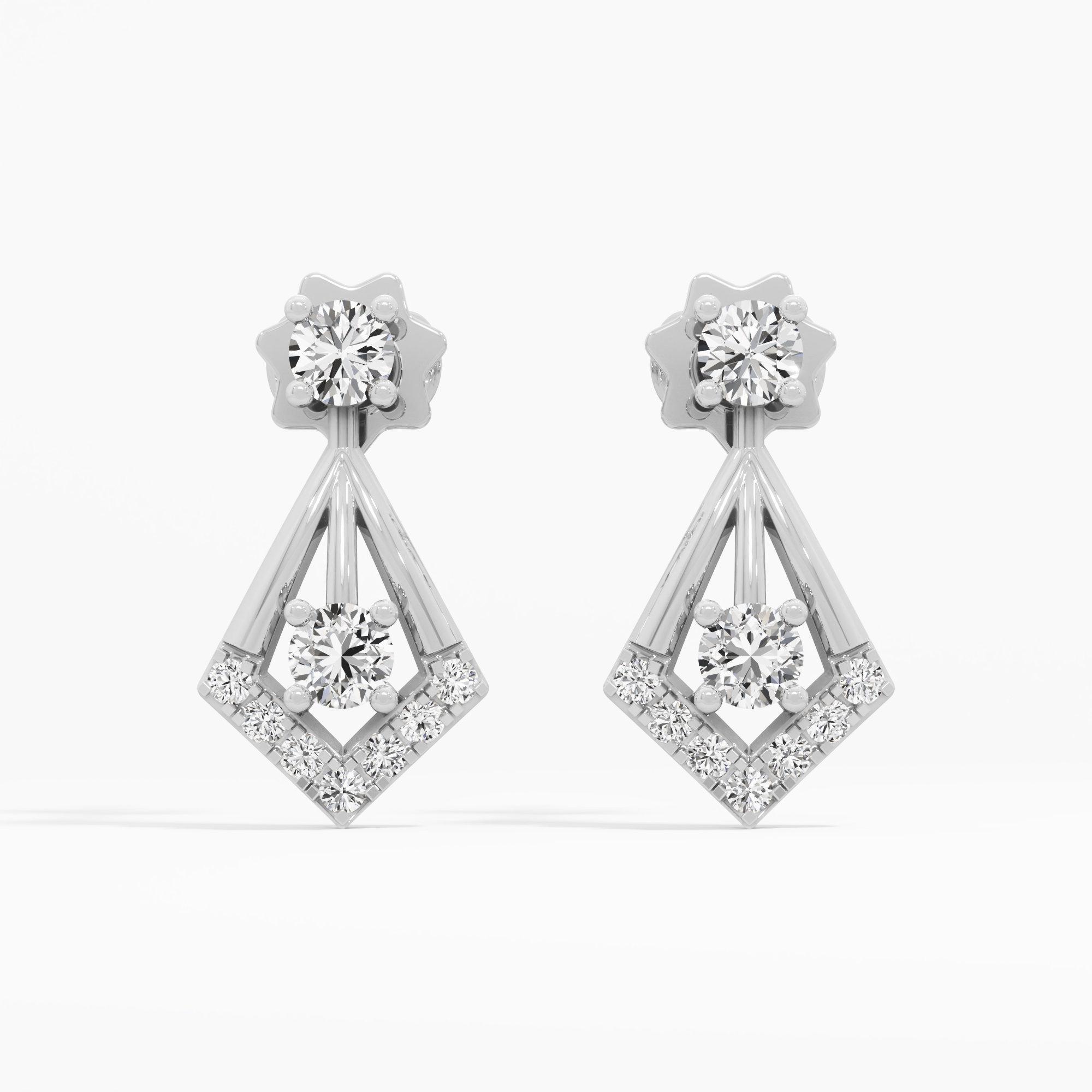 Zenith Diamond Stud Earrings