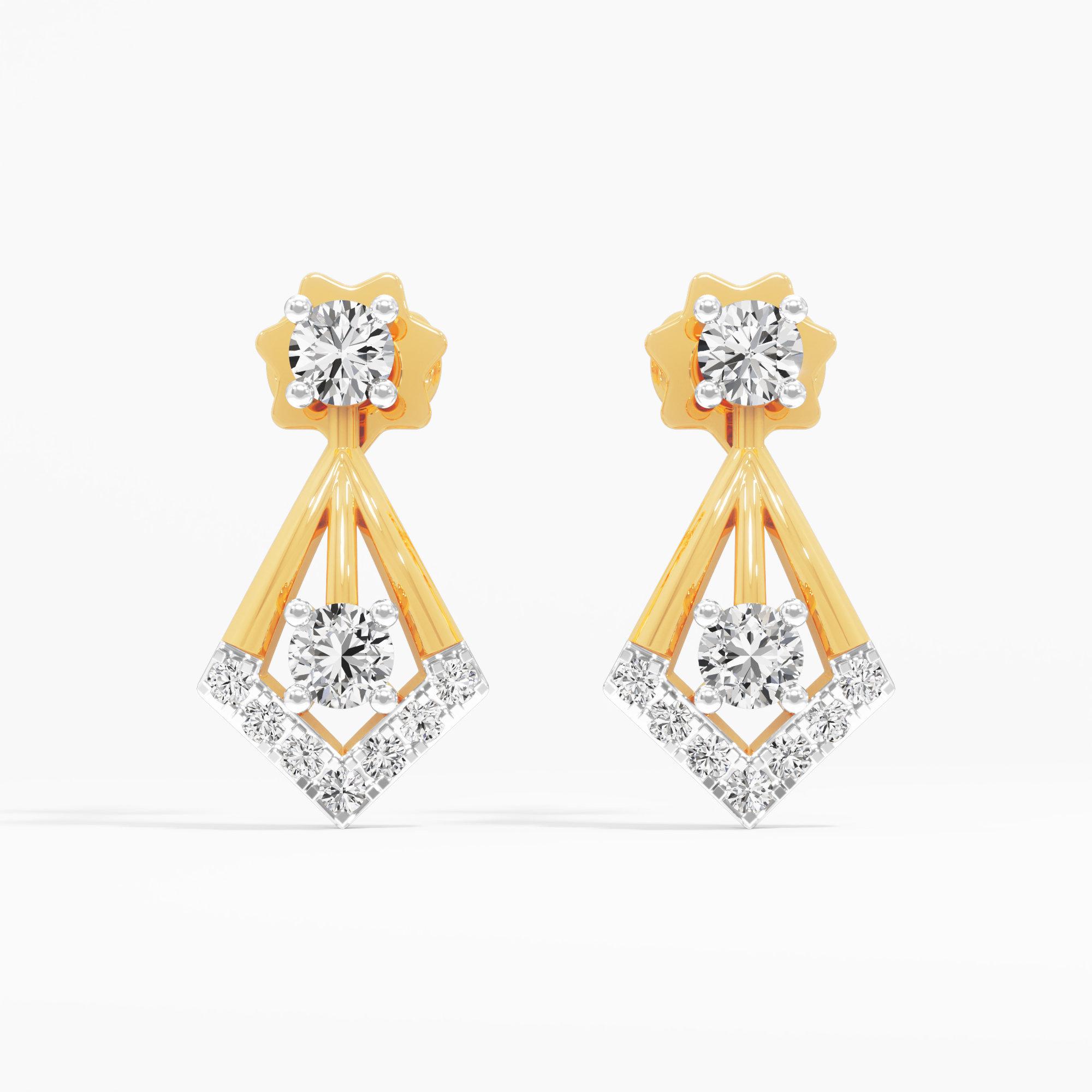 Zenith Diamond Stud Earrings