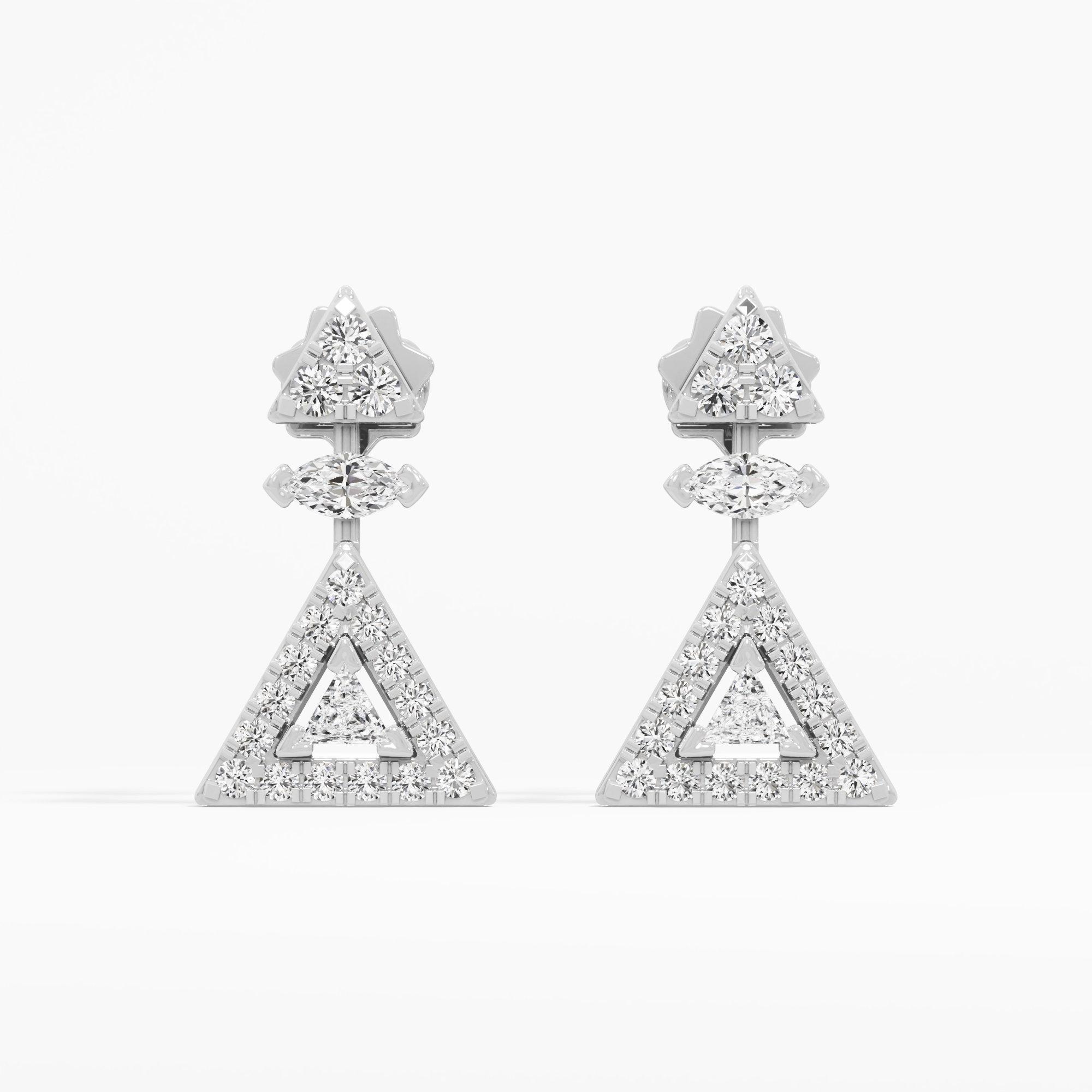 Pyramid Radiance Stud Earrings