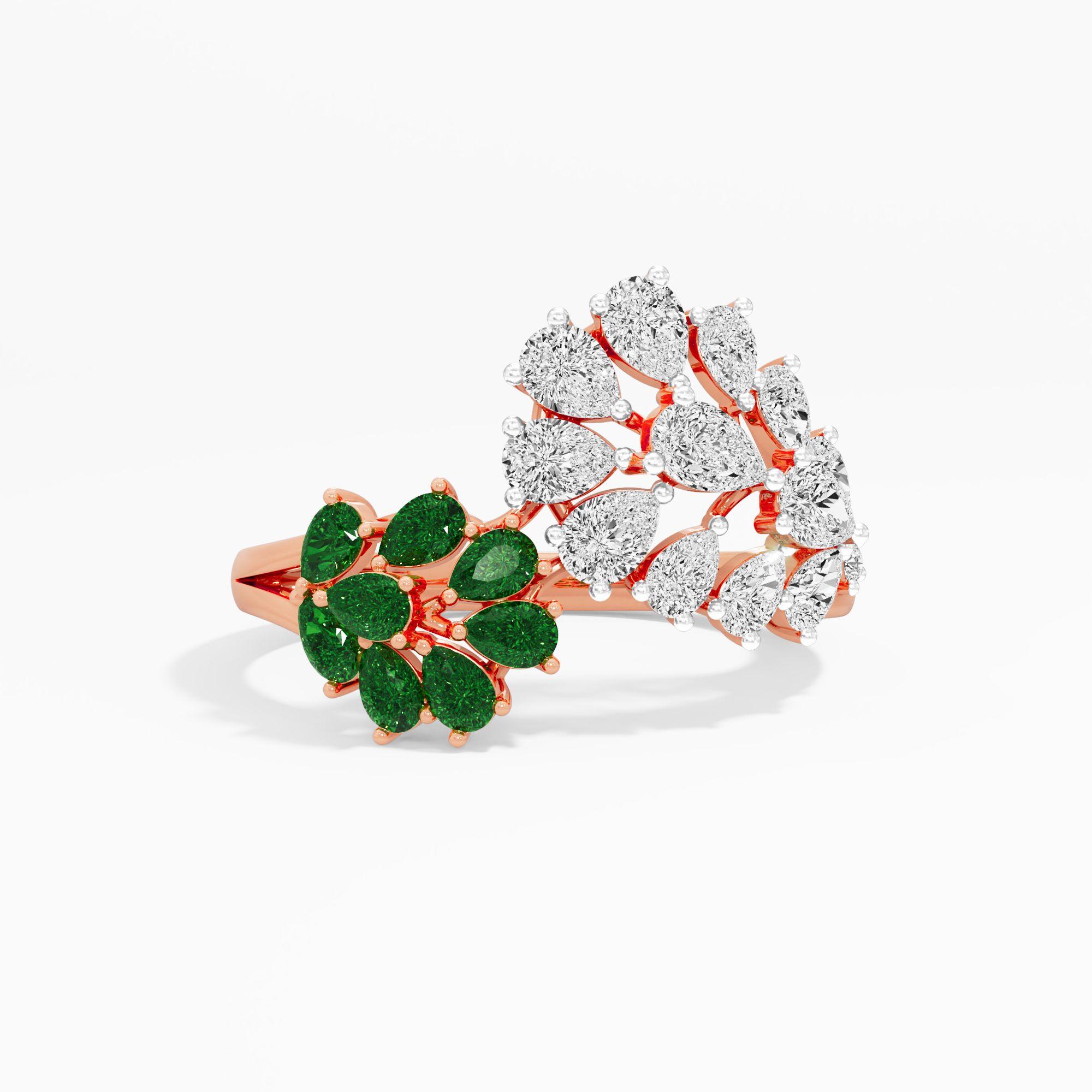 Ivy Bloom Bypass Ring