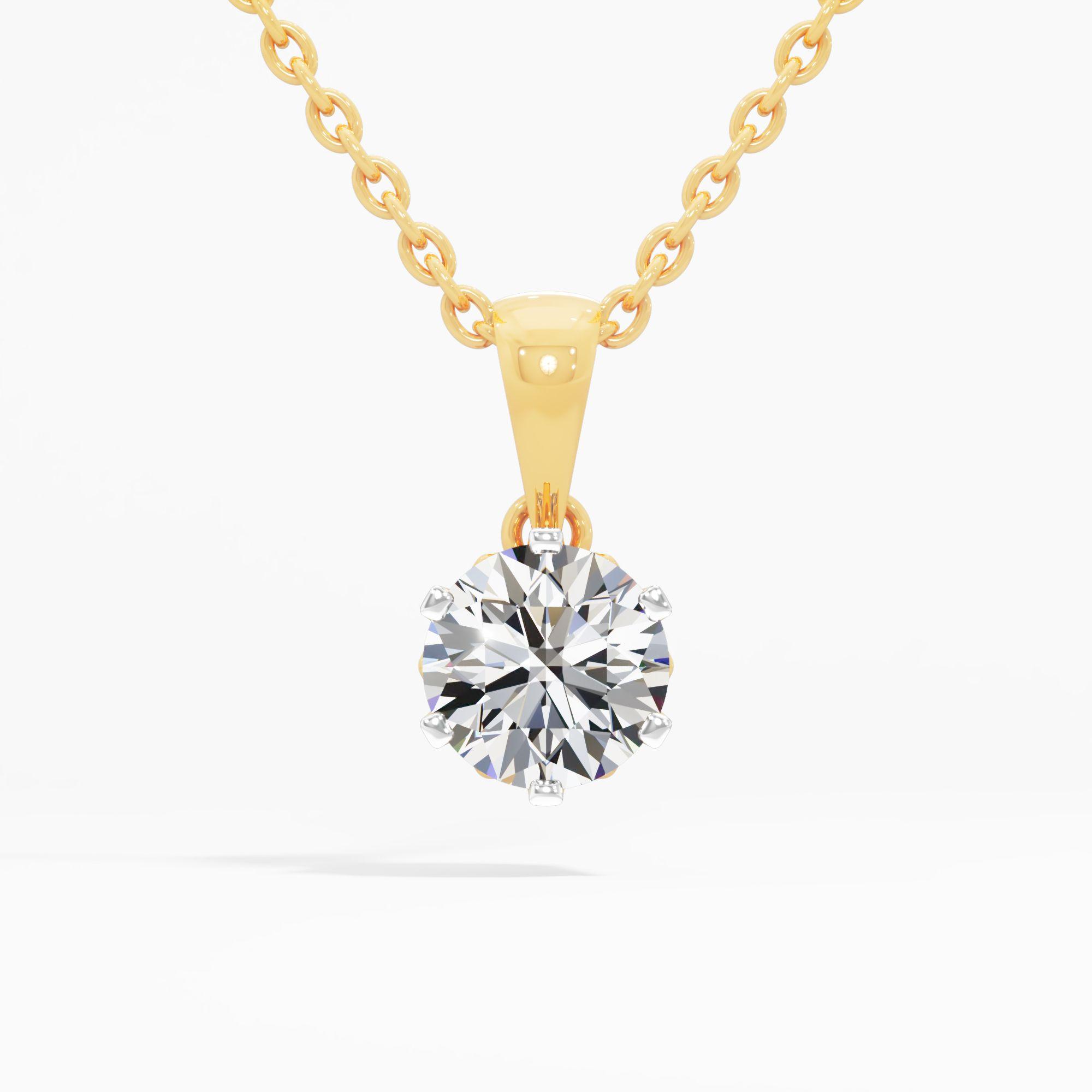 Timeless Classic Round Solitaire Pendant