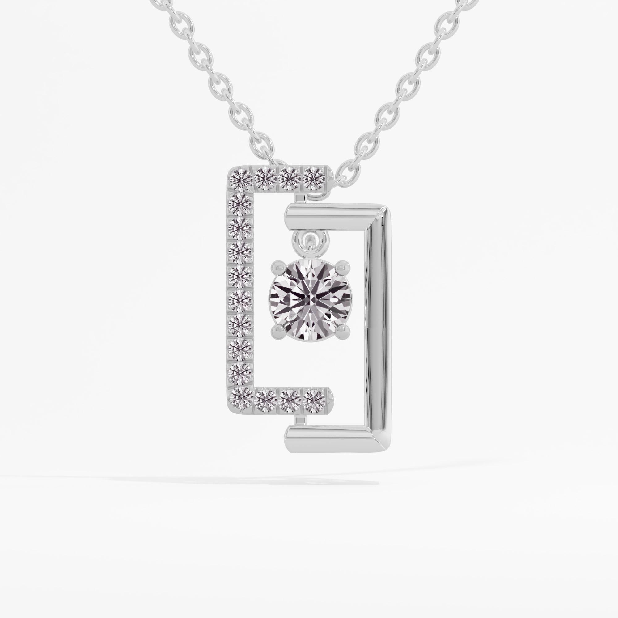 RectanGlo Solitaire Pendant