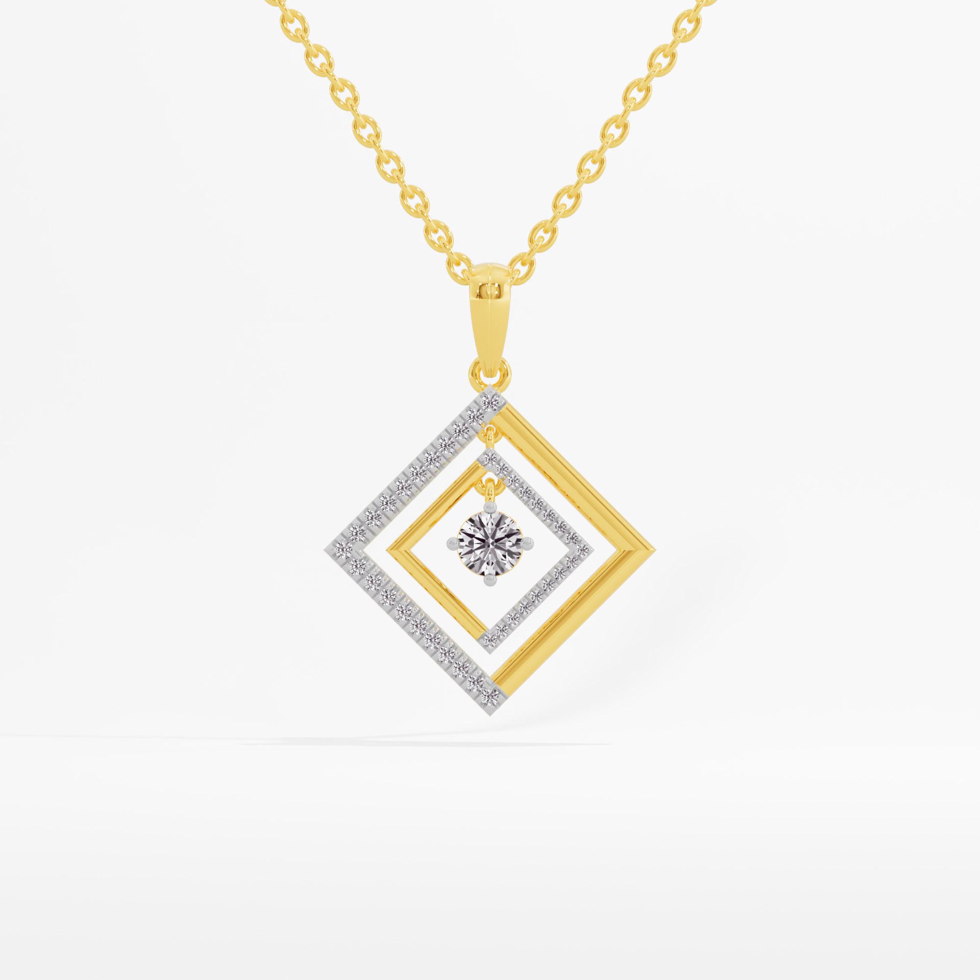 Squarora Solitaire Pendant